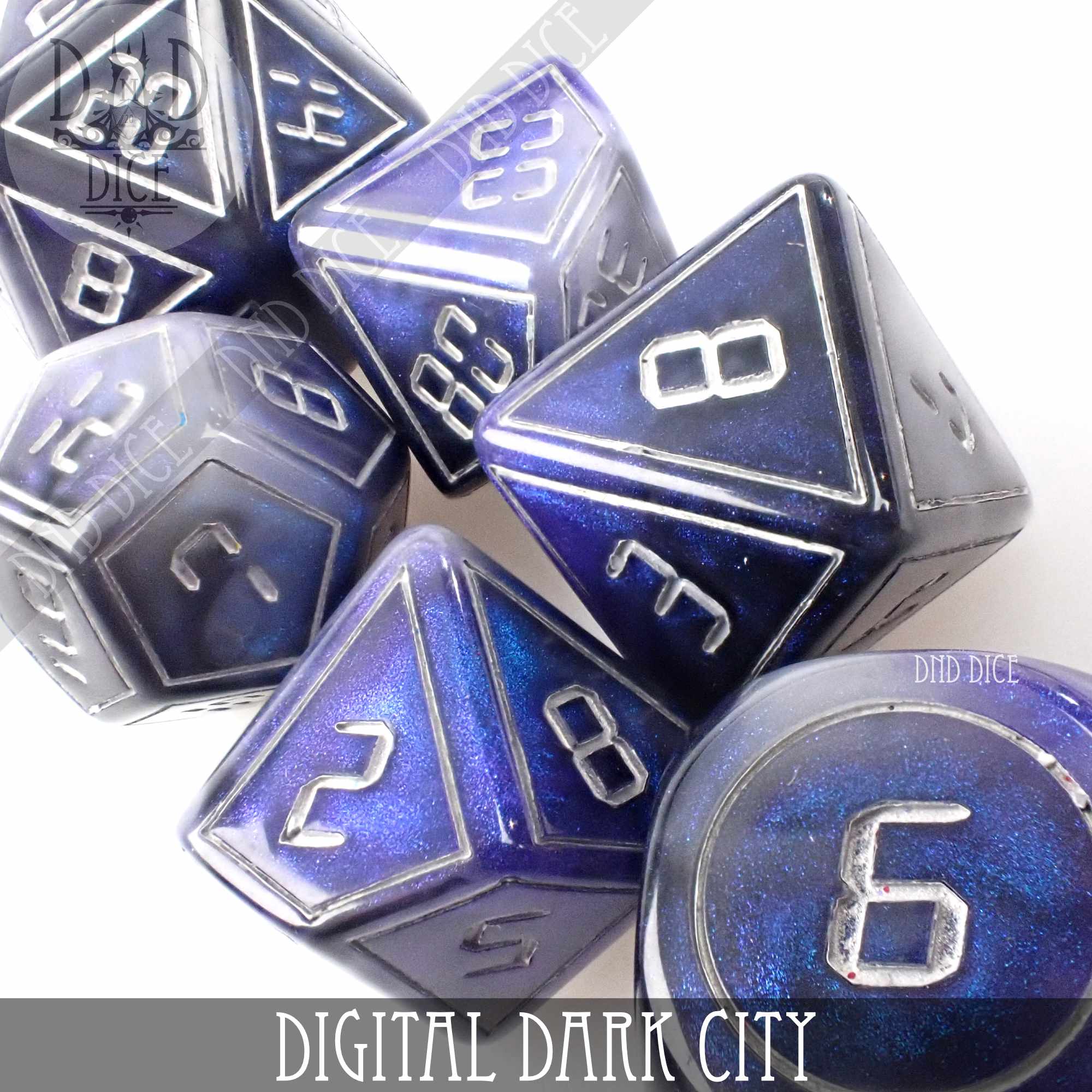 Digital Dark City Dice Set