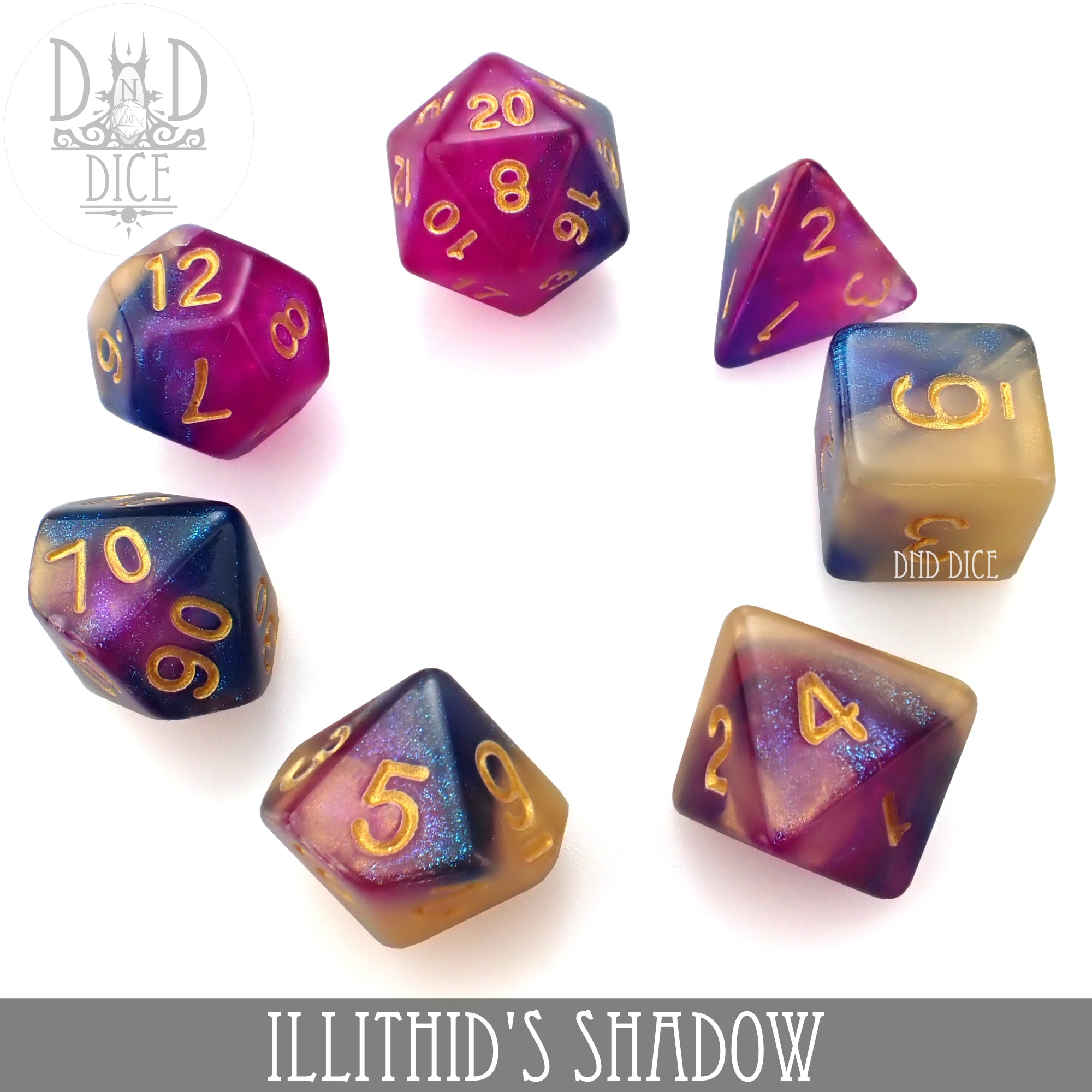 Illithid's Shadow Dice Set