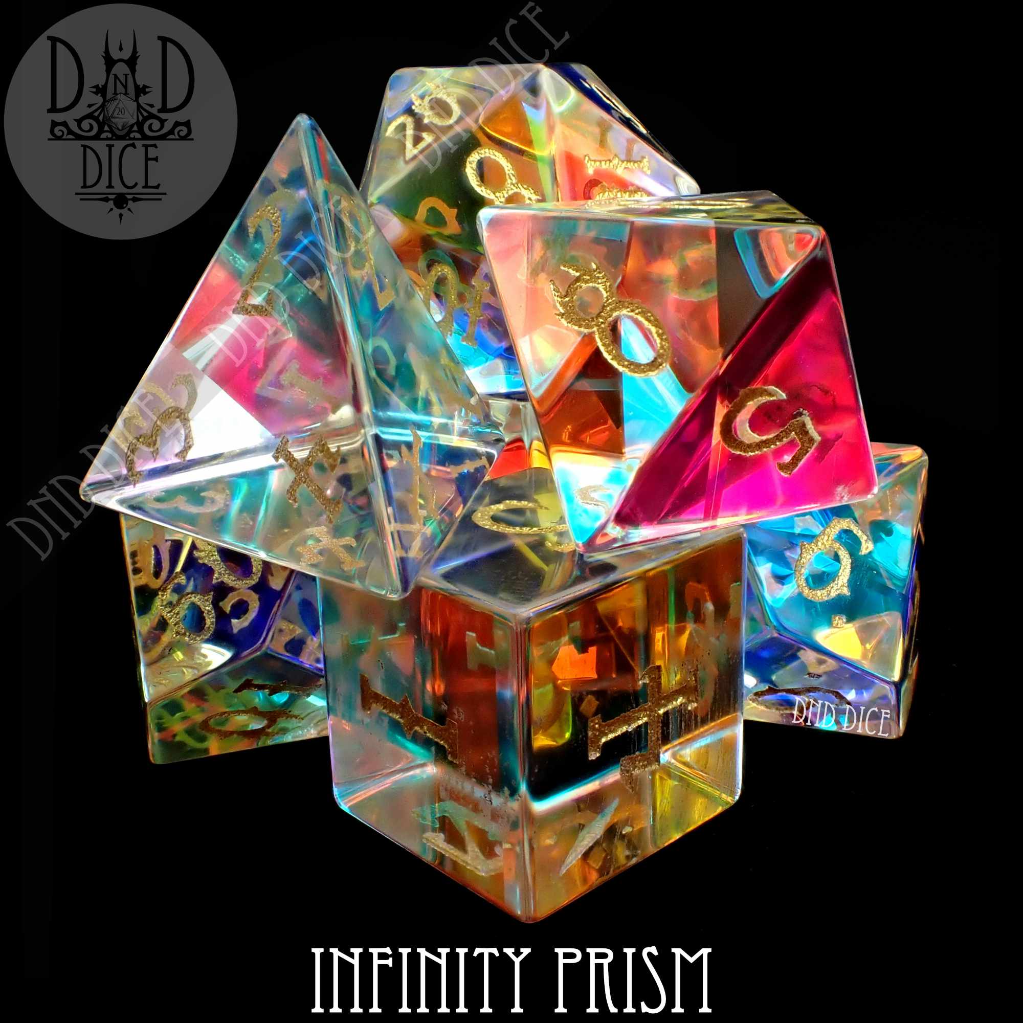 Infinity Prism Glass Dice Set (Gift Box)