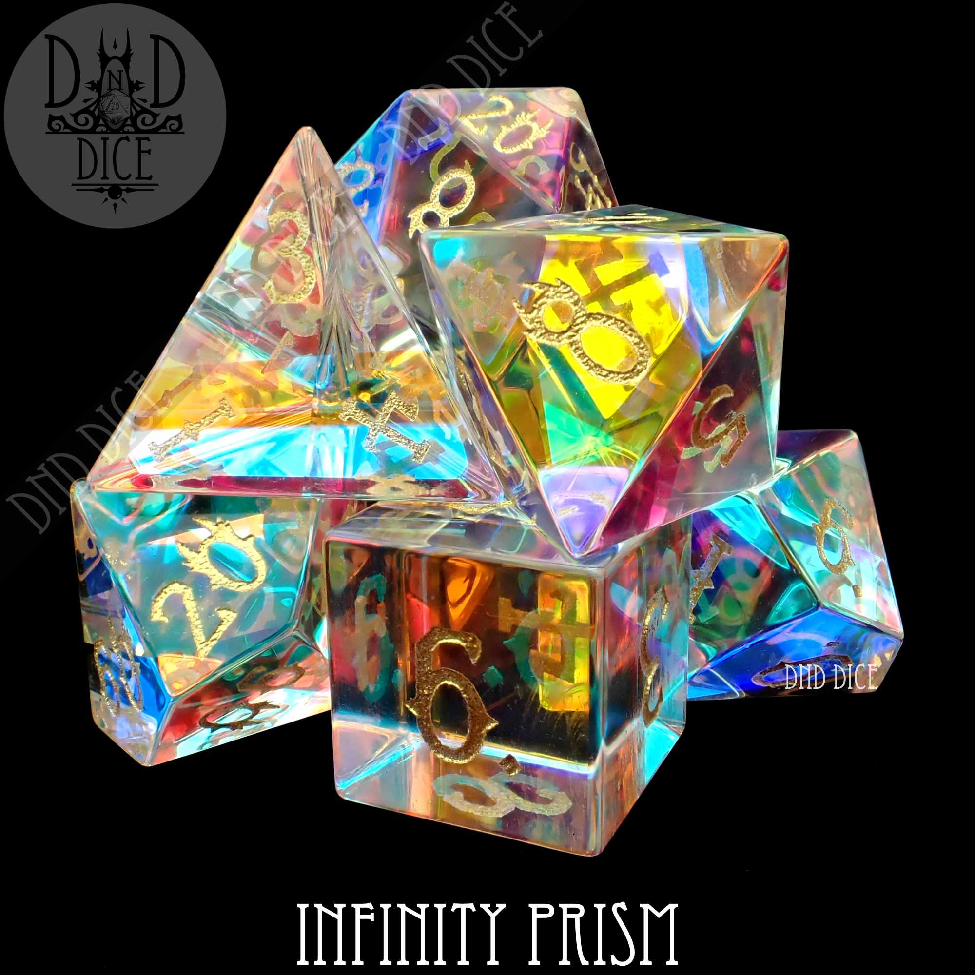 Infinity Prism Glass Dice Set (Gift Box)