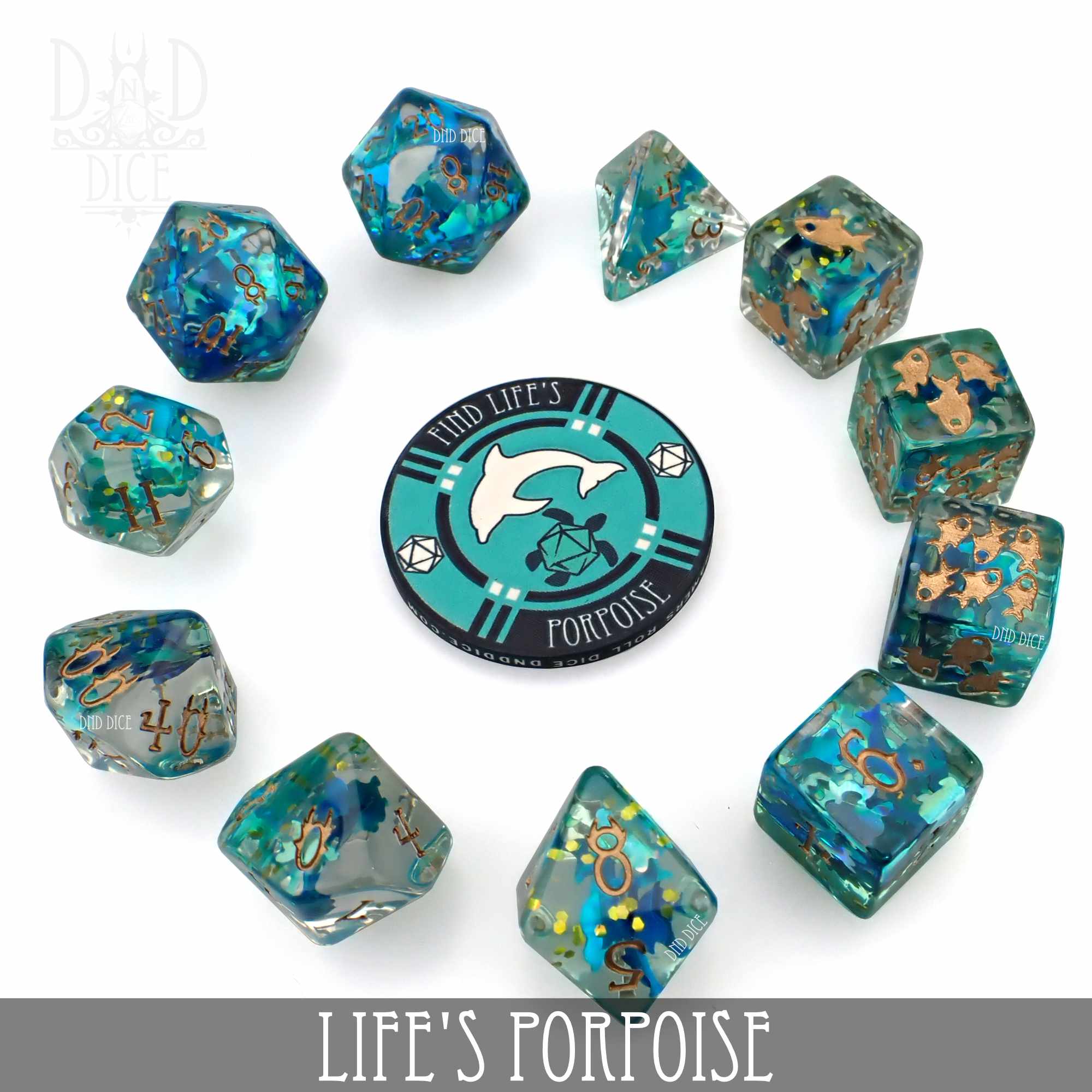 Life's Porpoise 11 Dice Set