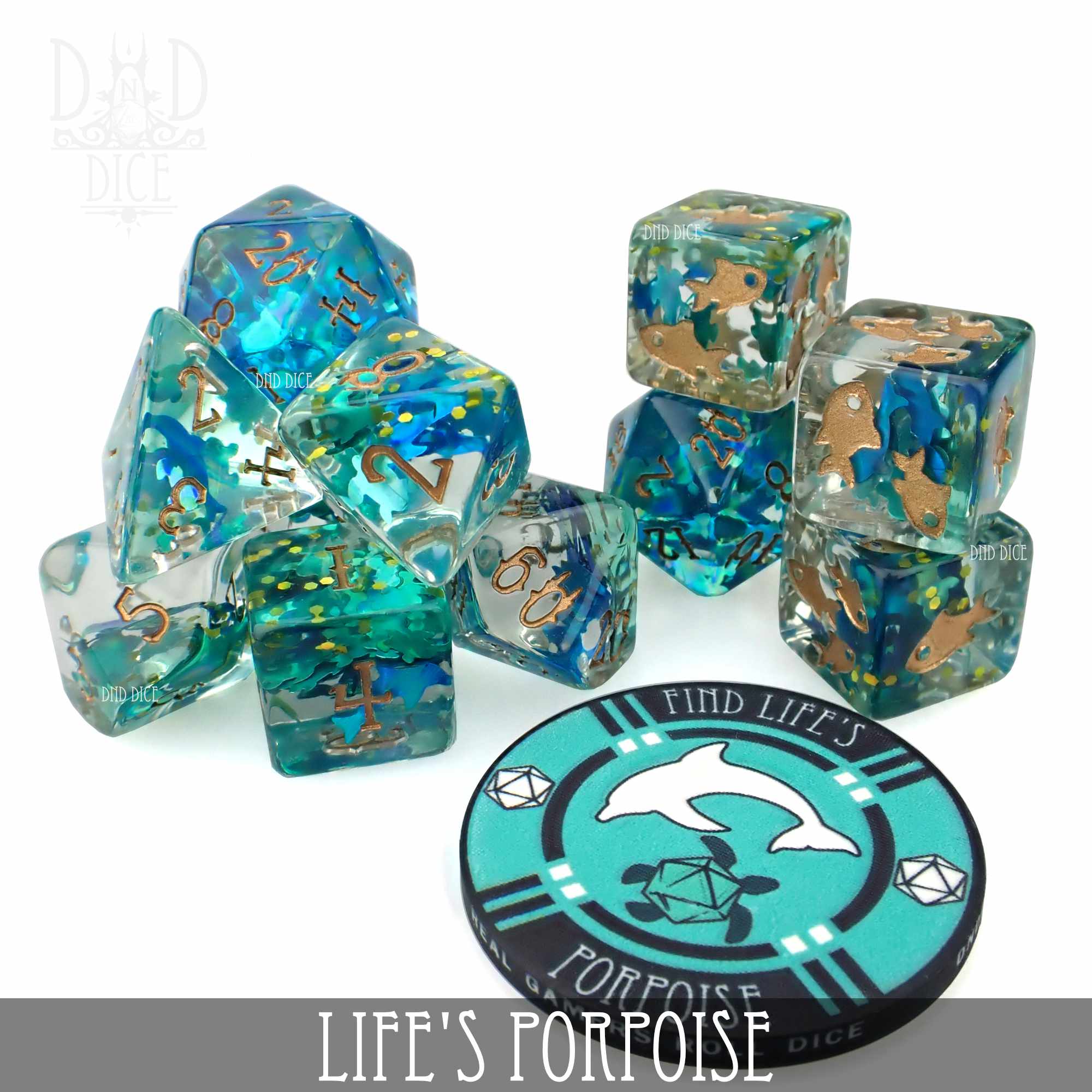 Life's Porpoise 11 Dice Set