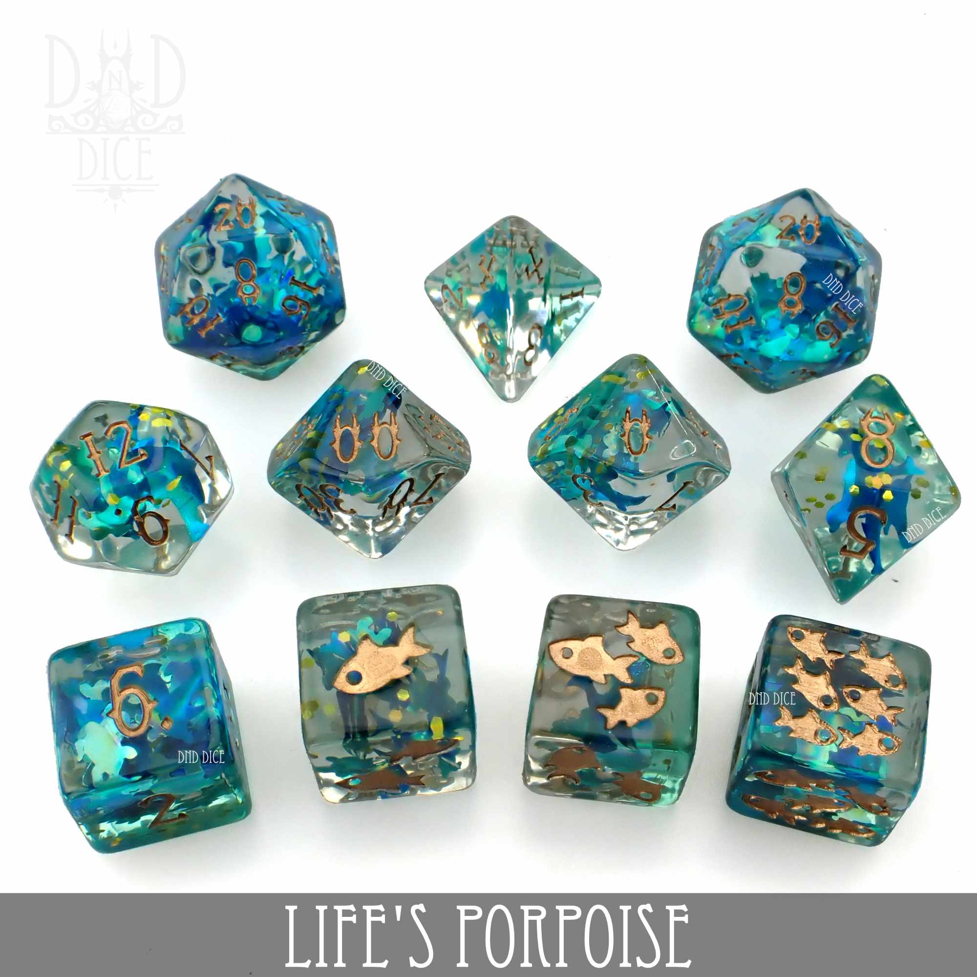 Life's Porpoise 11 Dice Set