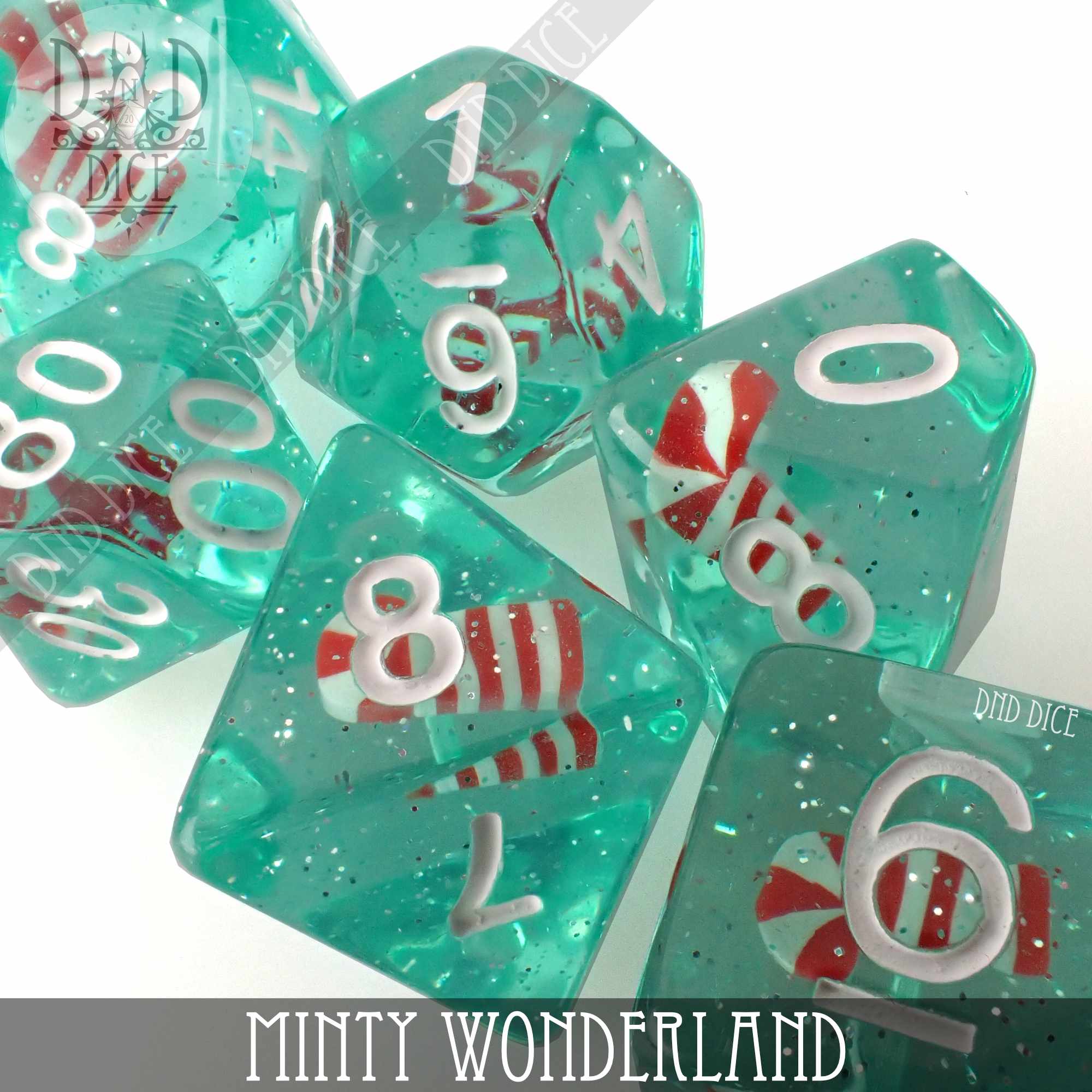 Minty Wonderland Dice Set