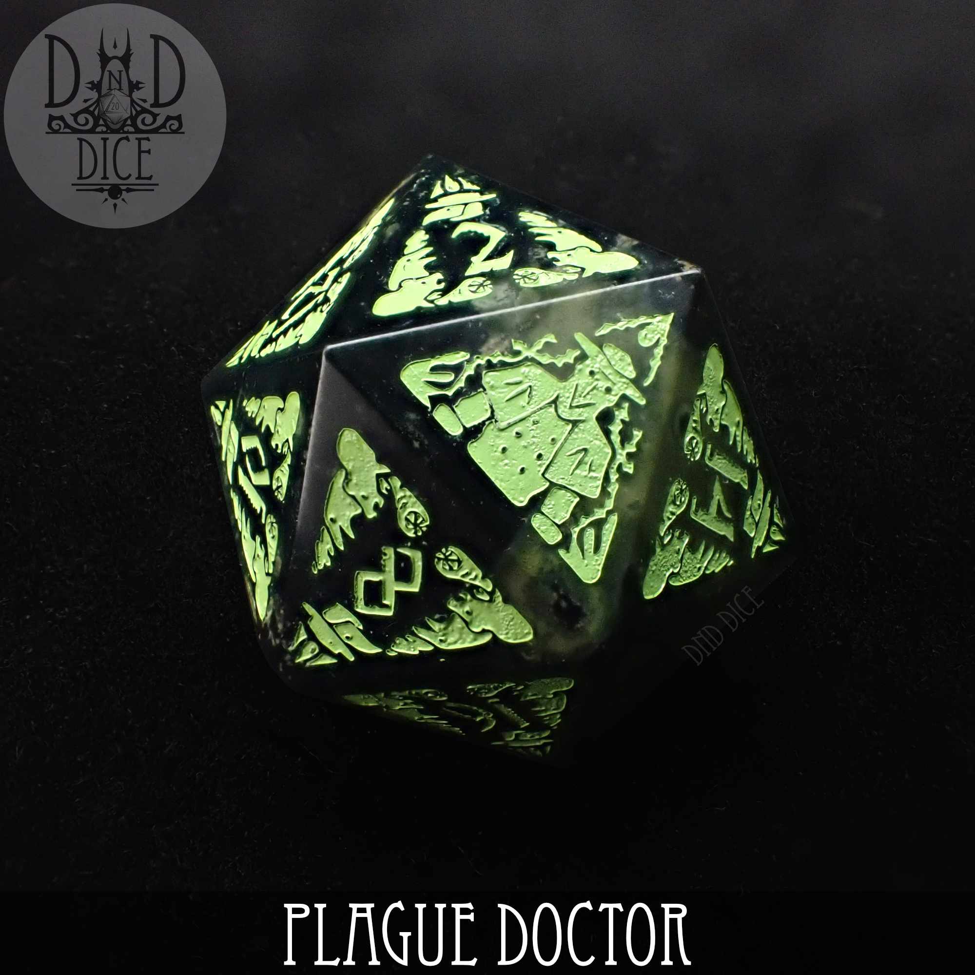 Plague Doctor Gemstone Dice Set (Gift Box)