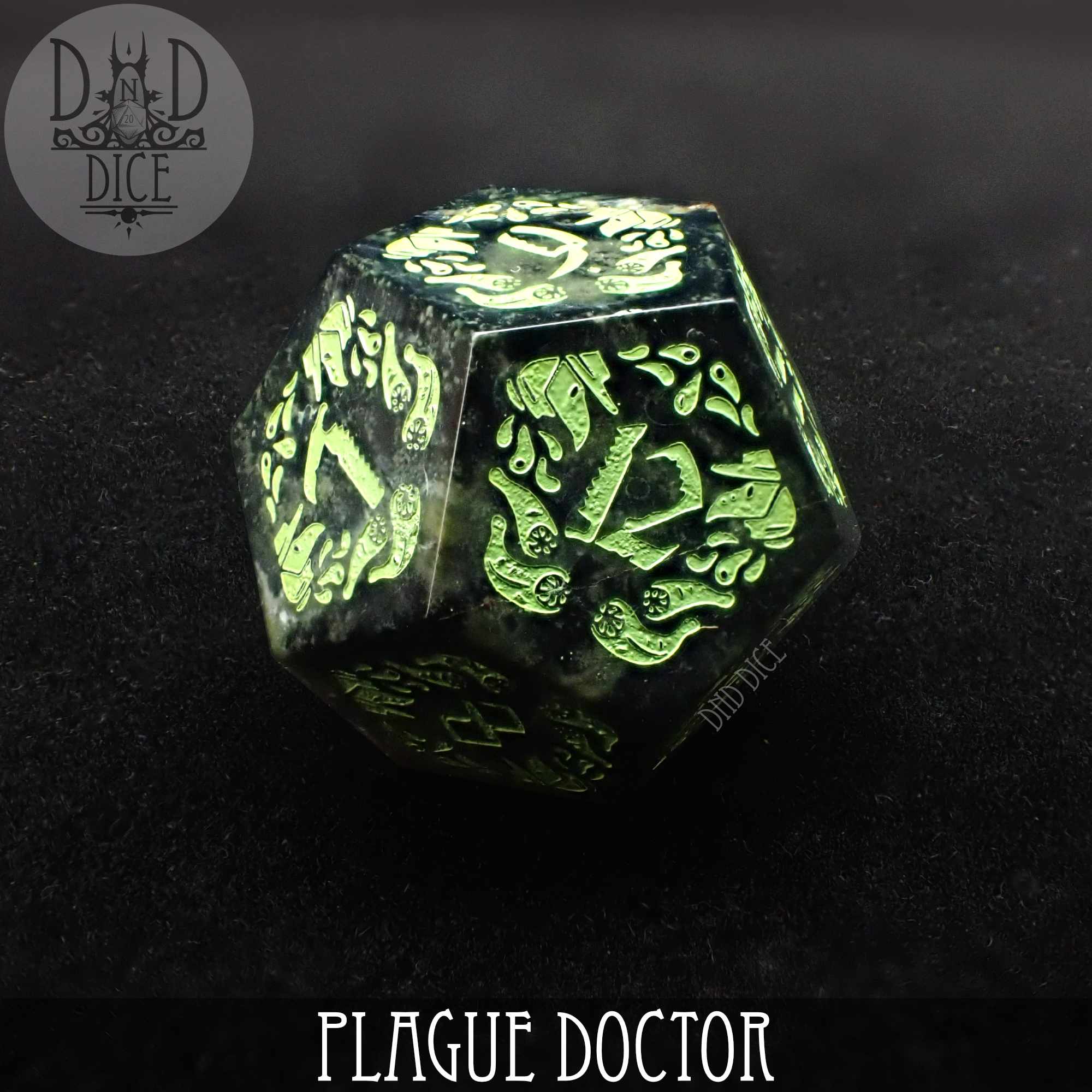 Plague Doctor Gemstone Dice Set (Gift Box)