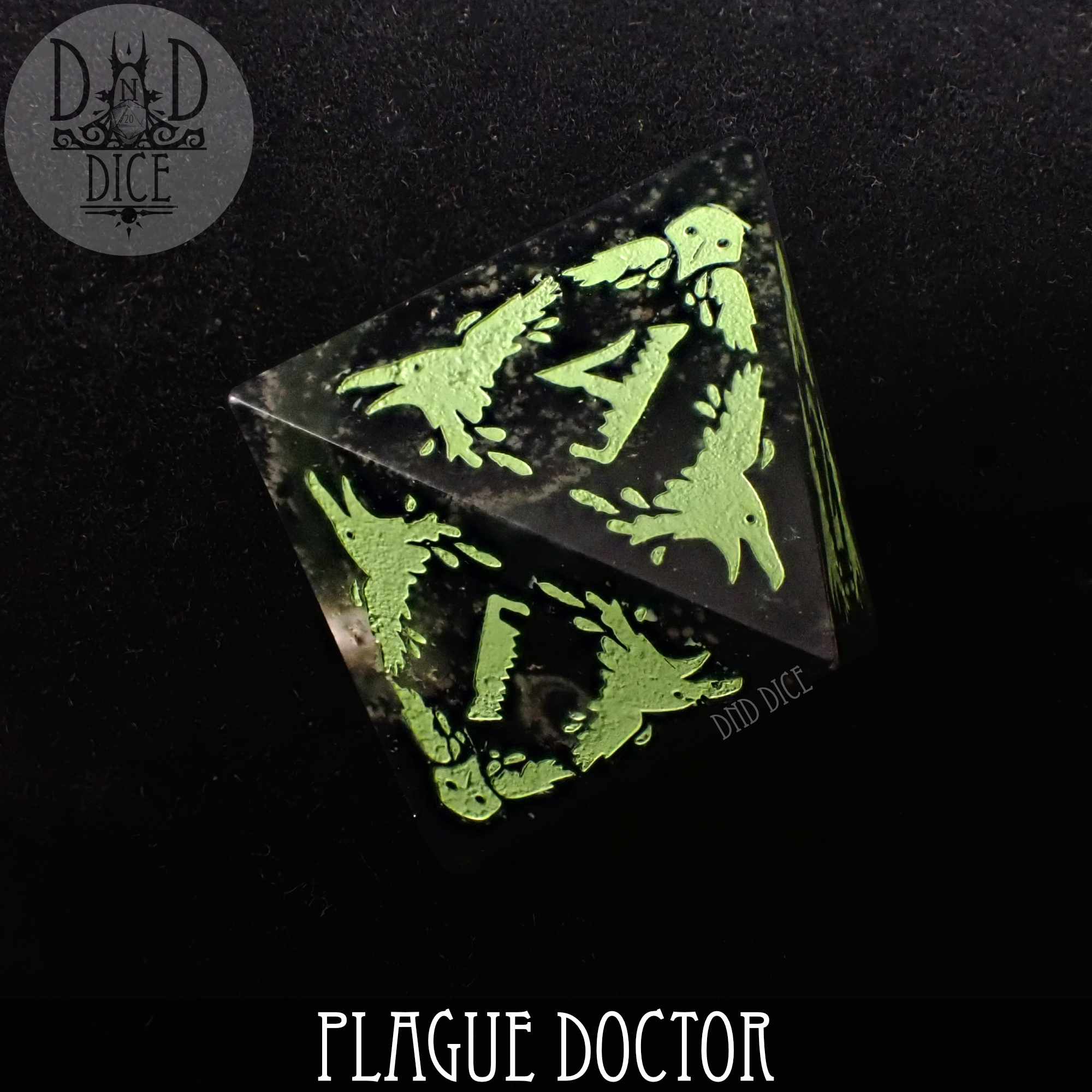 Plague Doctor Gemstone Dice Set (Gift Box)