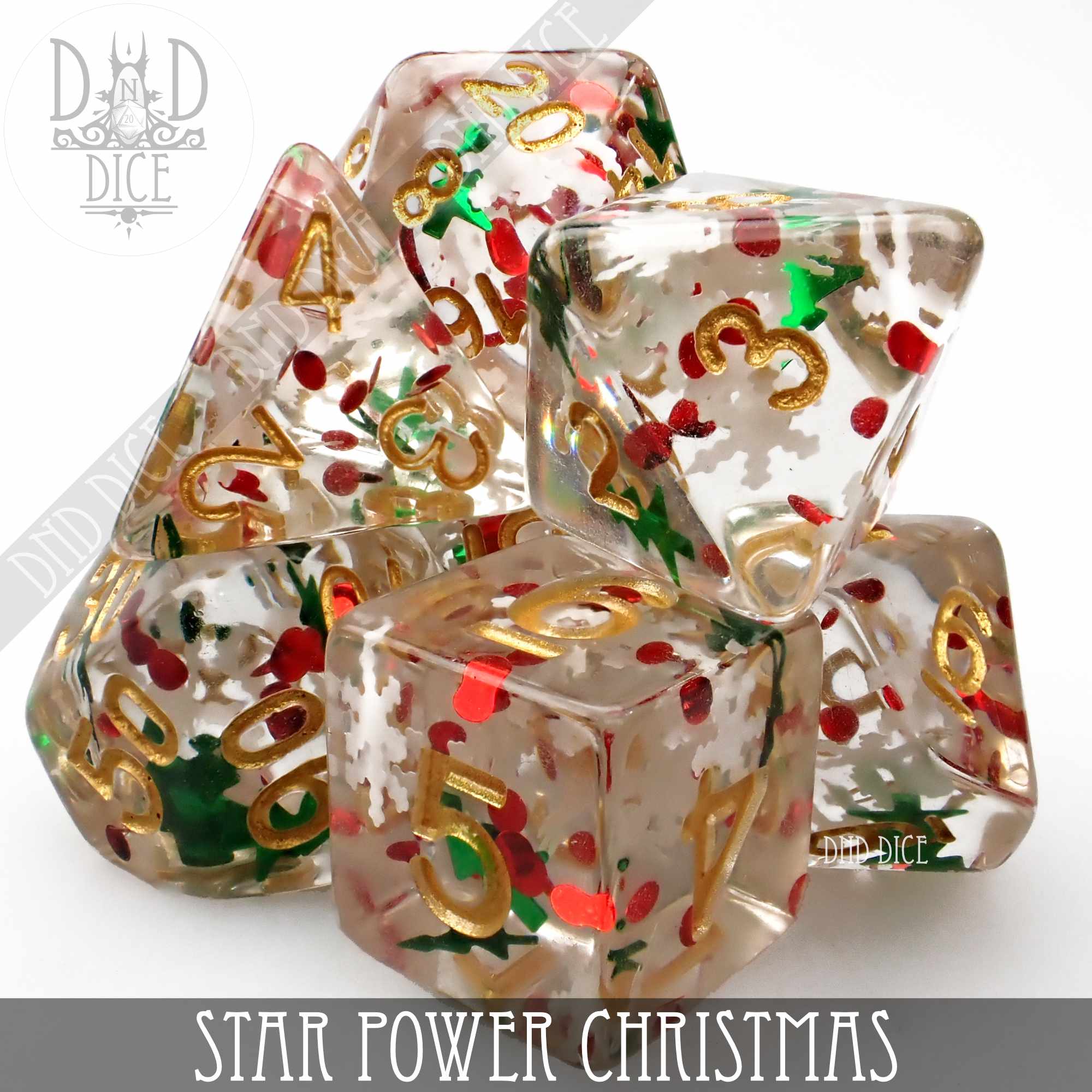 Star Power Christmas Dice Set