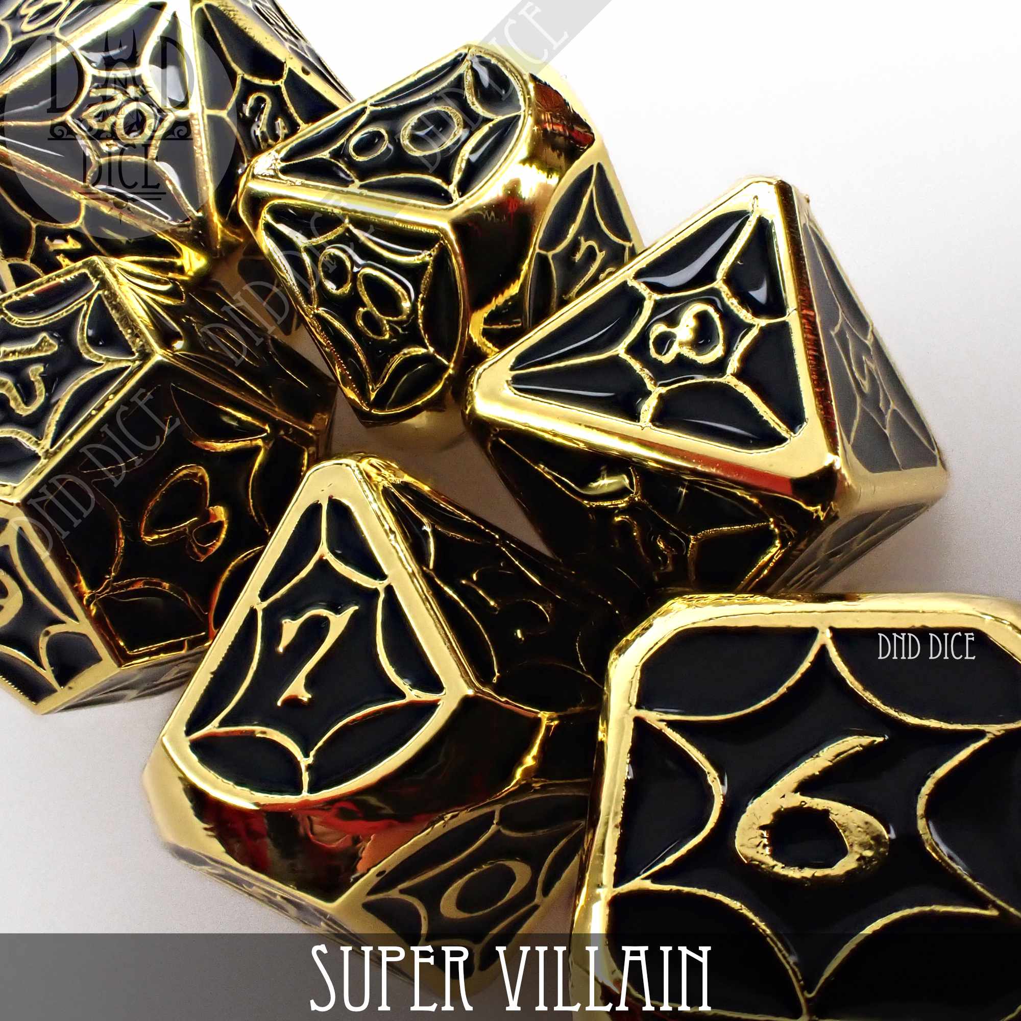 Super Villain Metal Dice Set