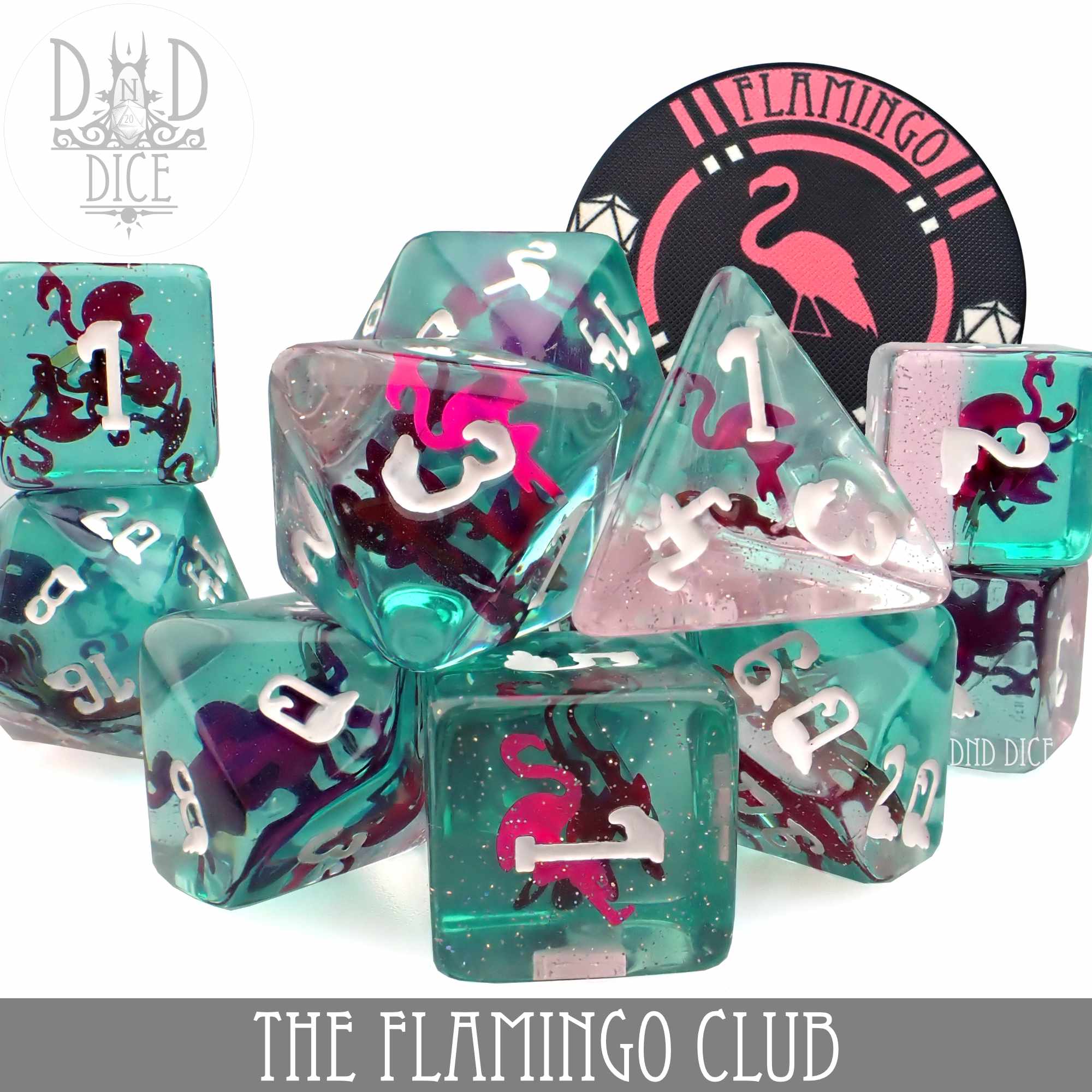 The Flamingo Club 11 Dice Set