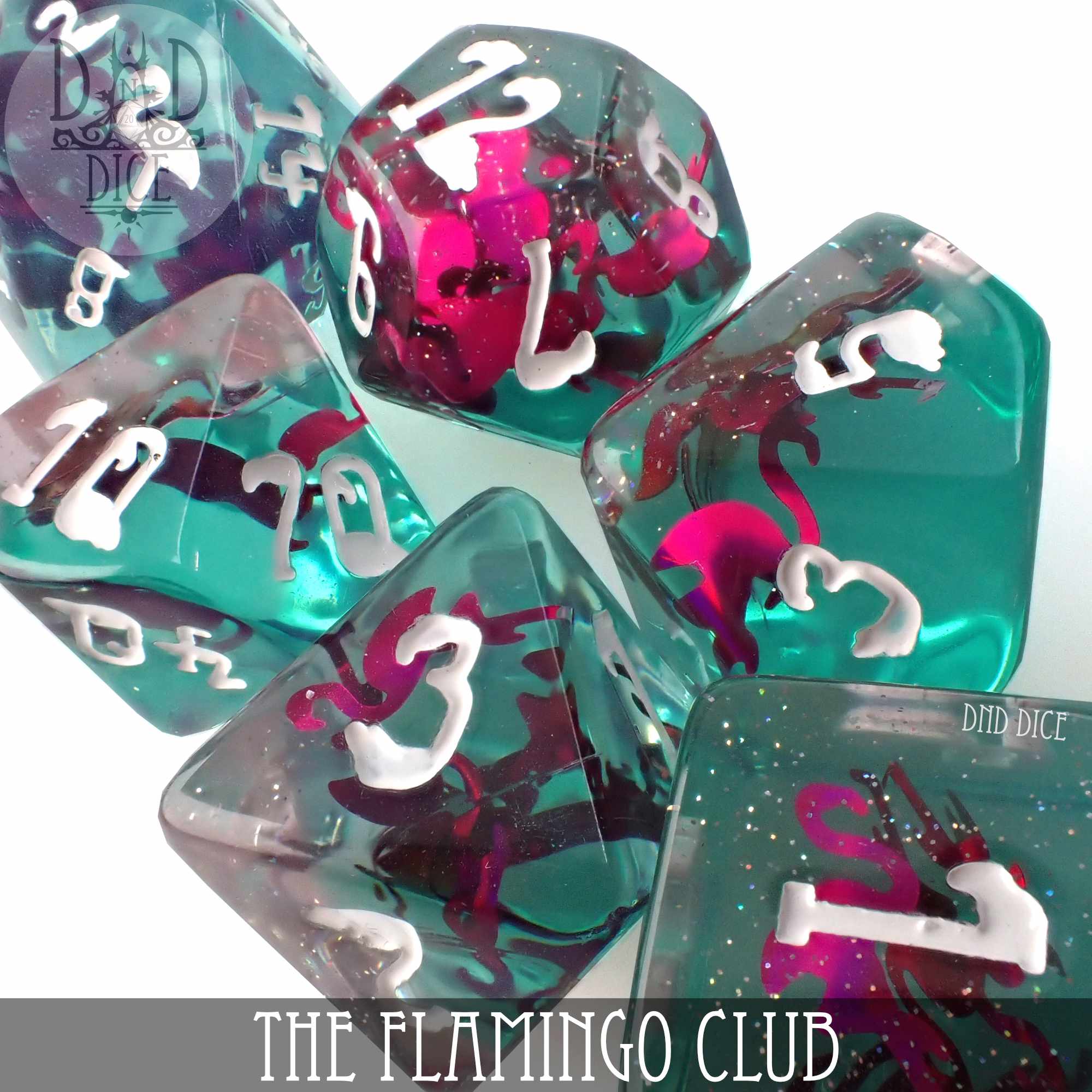The Flamingo Club 11 Dice Set