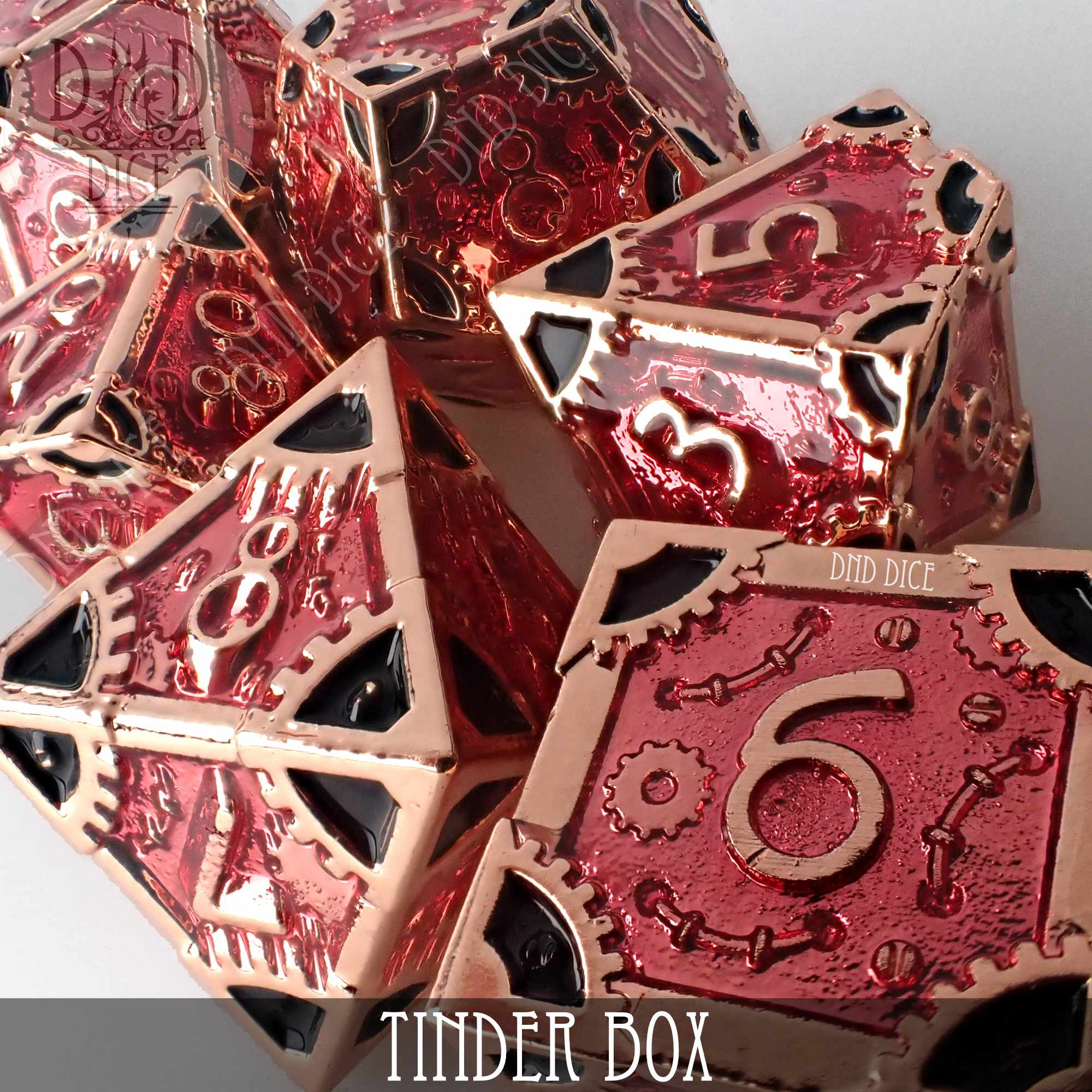 Tinder Box Metal Dice Set