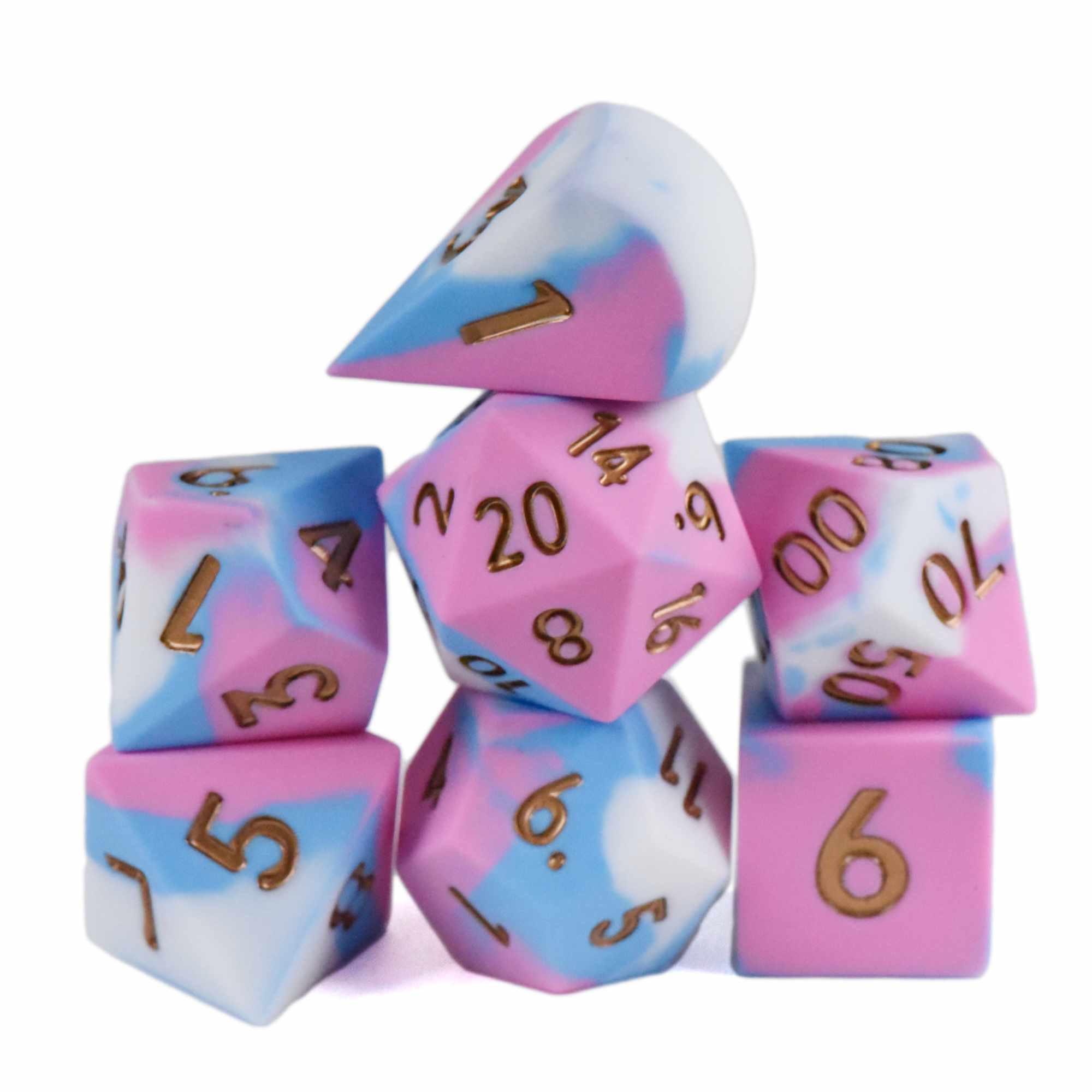 Chonky Bubblegum Silicone Dice Set (Oversized)