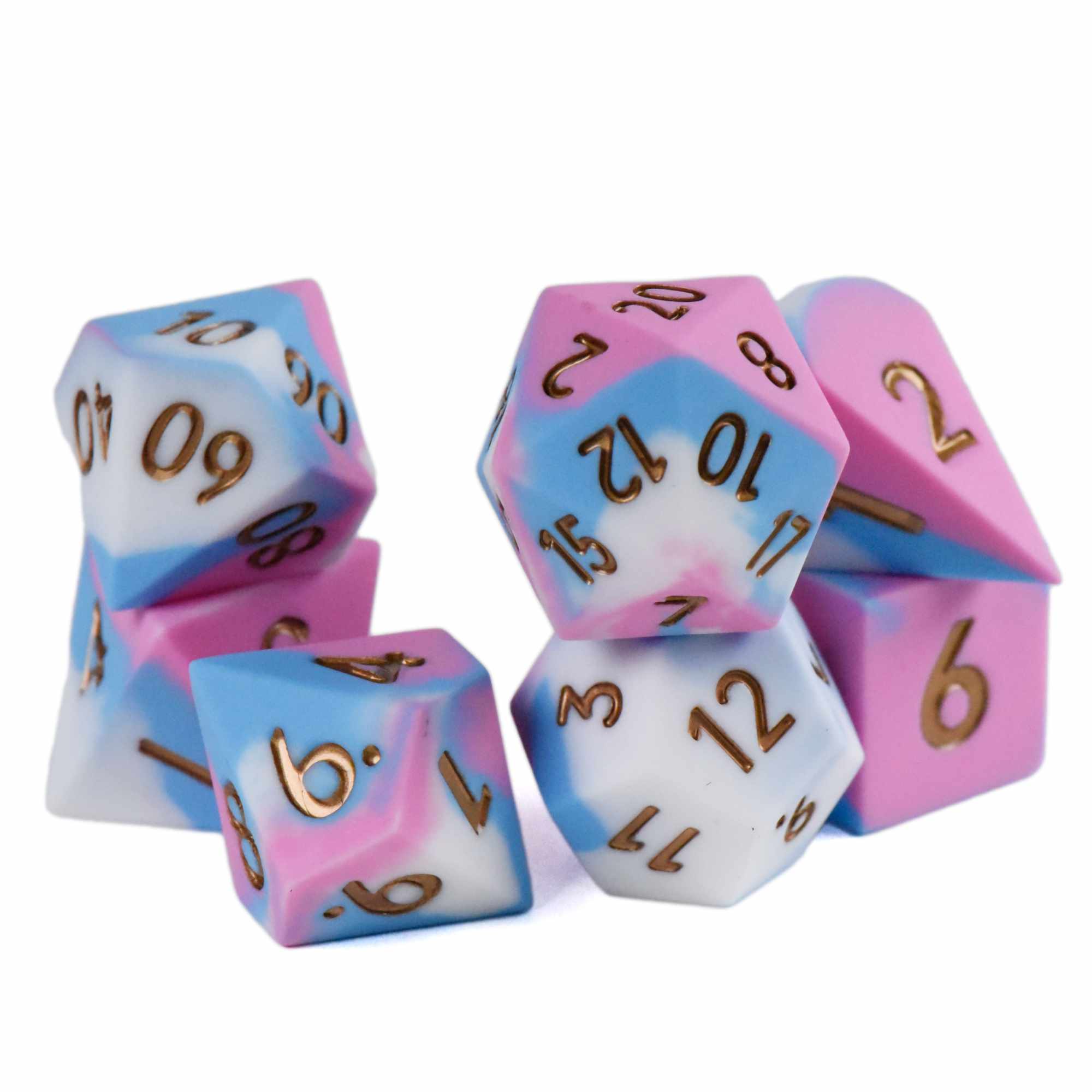 Chonky Bubblegum Silicone Dice Set (Oversized)