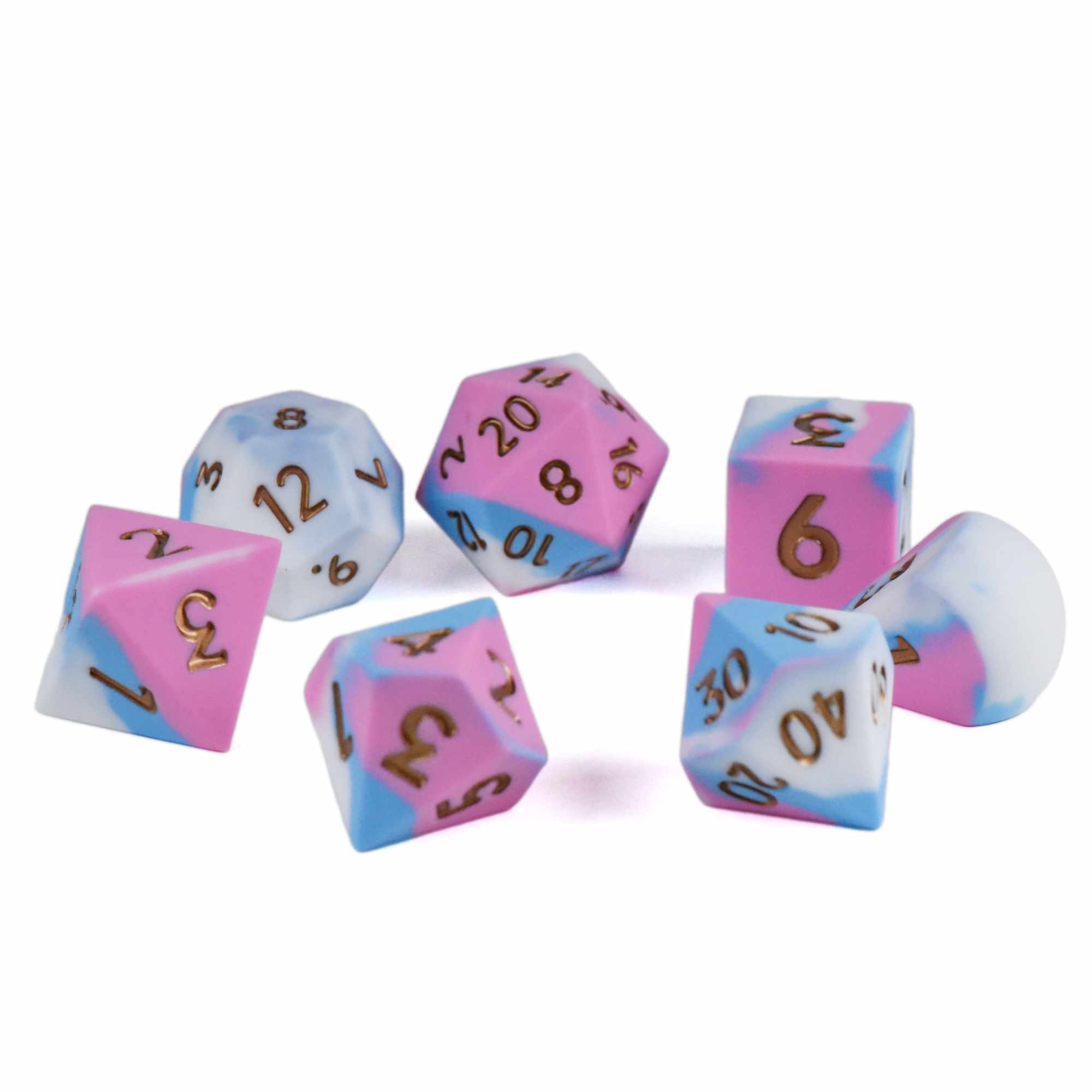 Chonky Bubblegum Silicone Dice Set (Oversized)