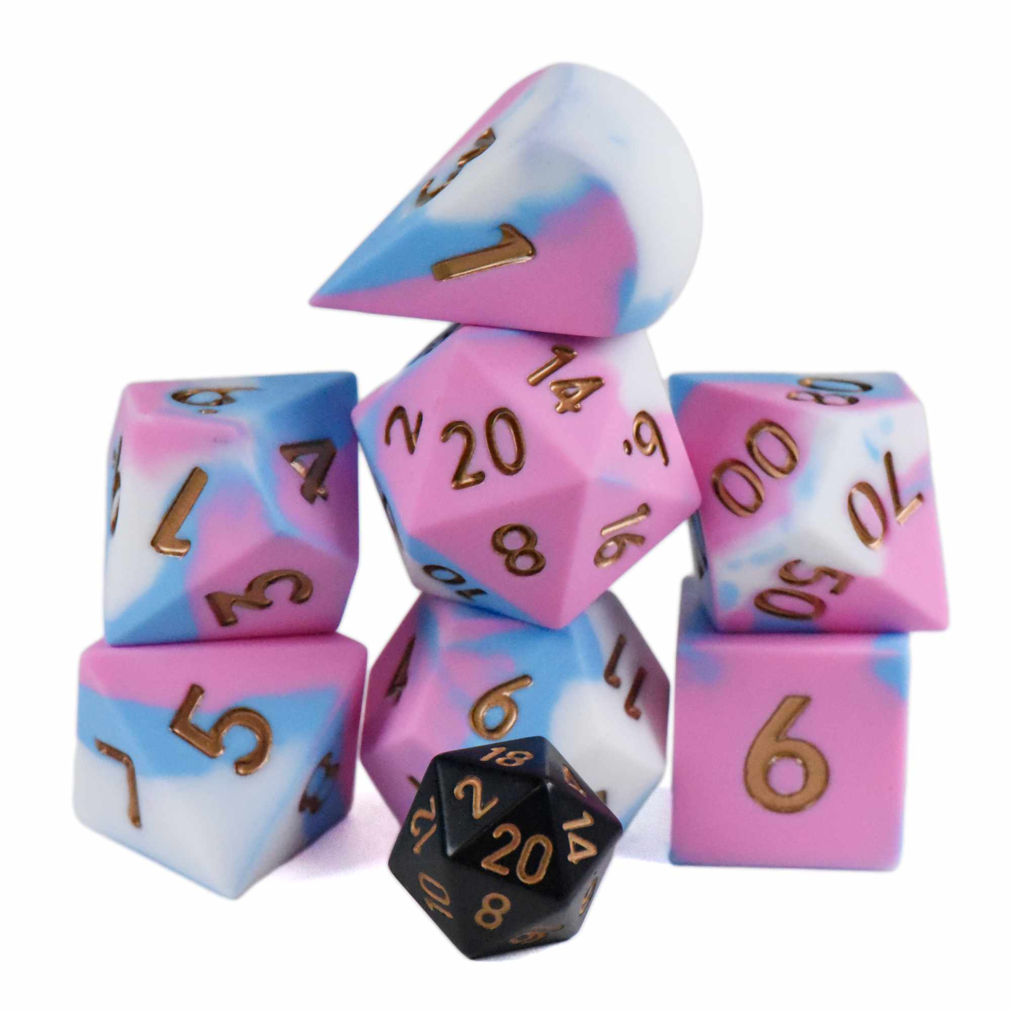 Chonky Bubblegum Silicone Dice Set (Oversized)