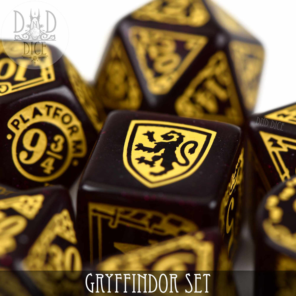 Q Workshop Harry Potter Gryffindor Dice Set