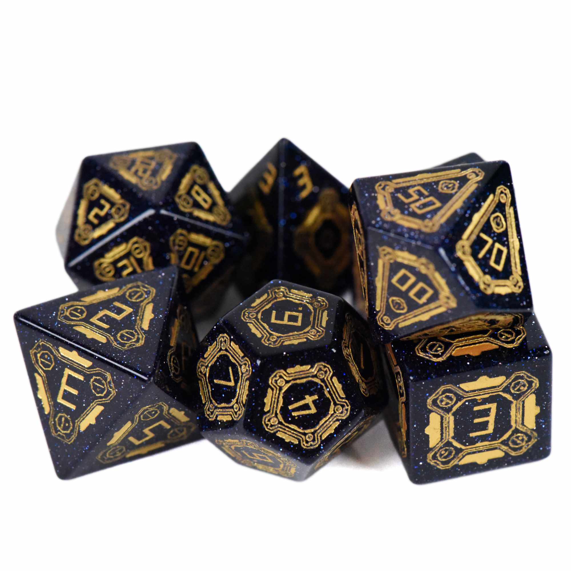 Mainframe Goldstone Dice Set (Gift Box)