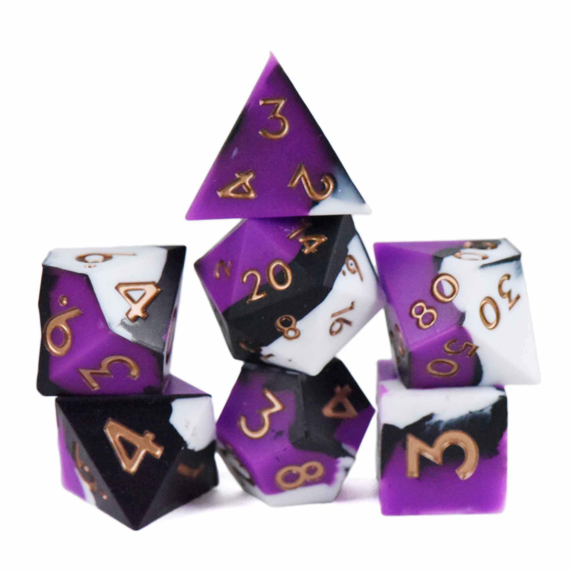 Night Orchid Silicone Dice Set