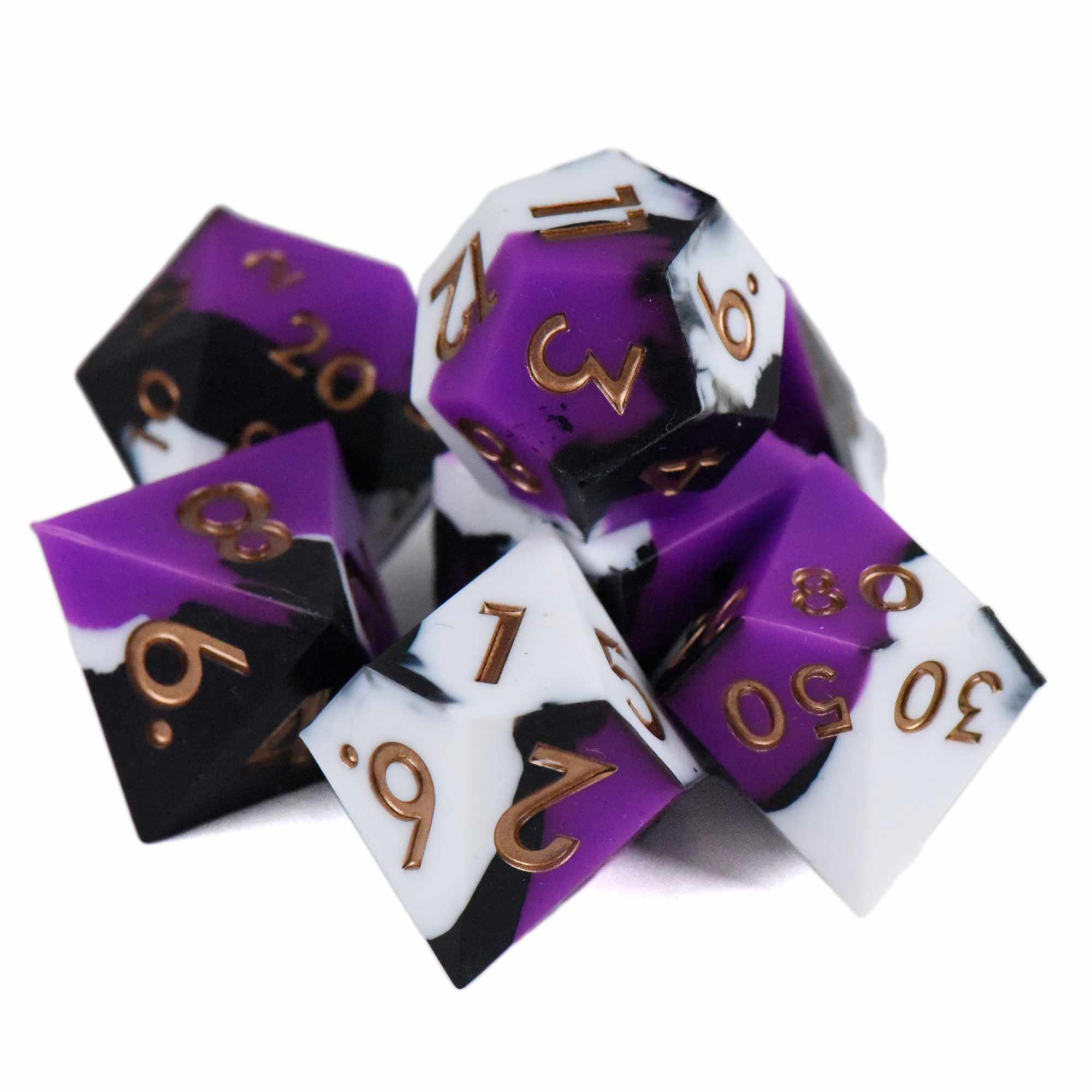 Night Orchid Silicone Dice Set