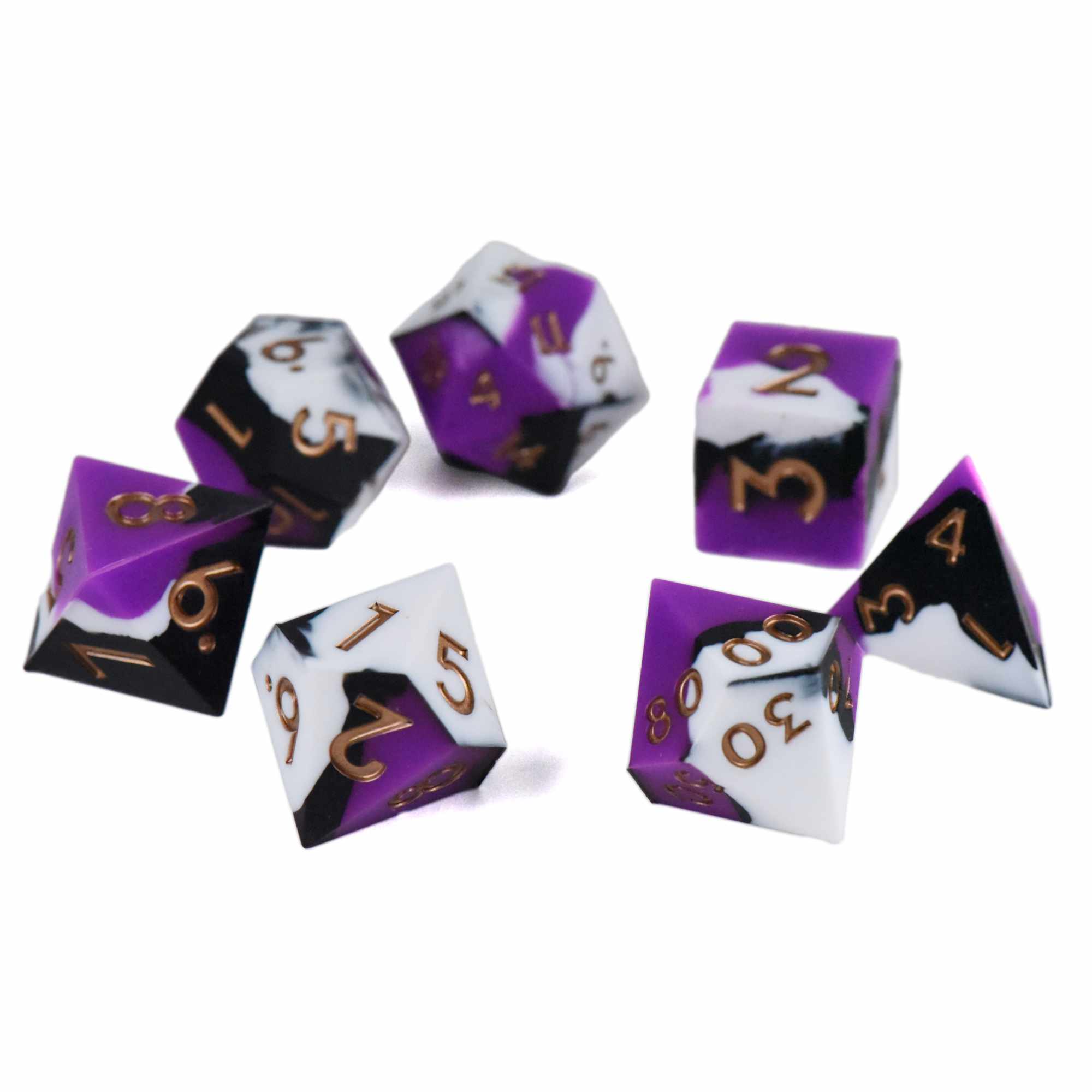 Night Orchid Silicone Dice Set