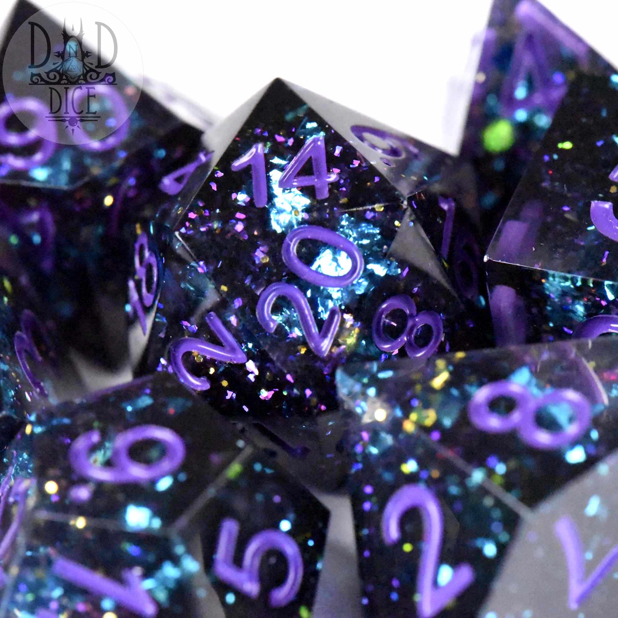 Cosmic Shadow Handmade Dice Set (Black Friday)