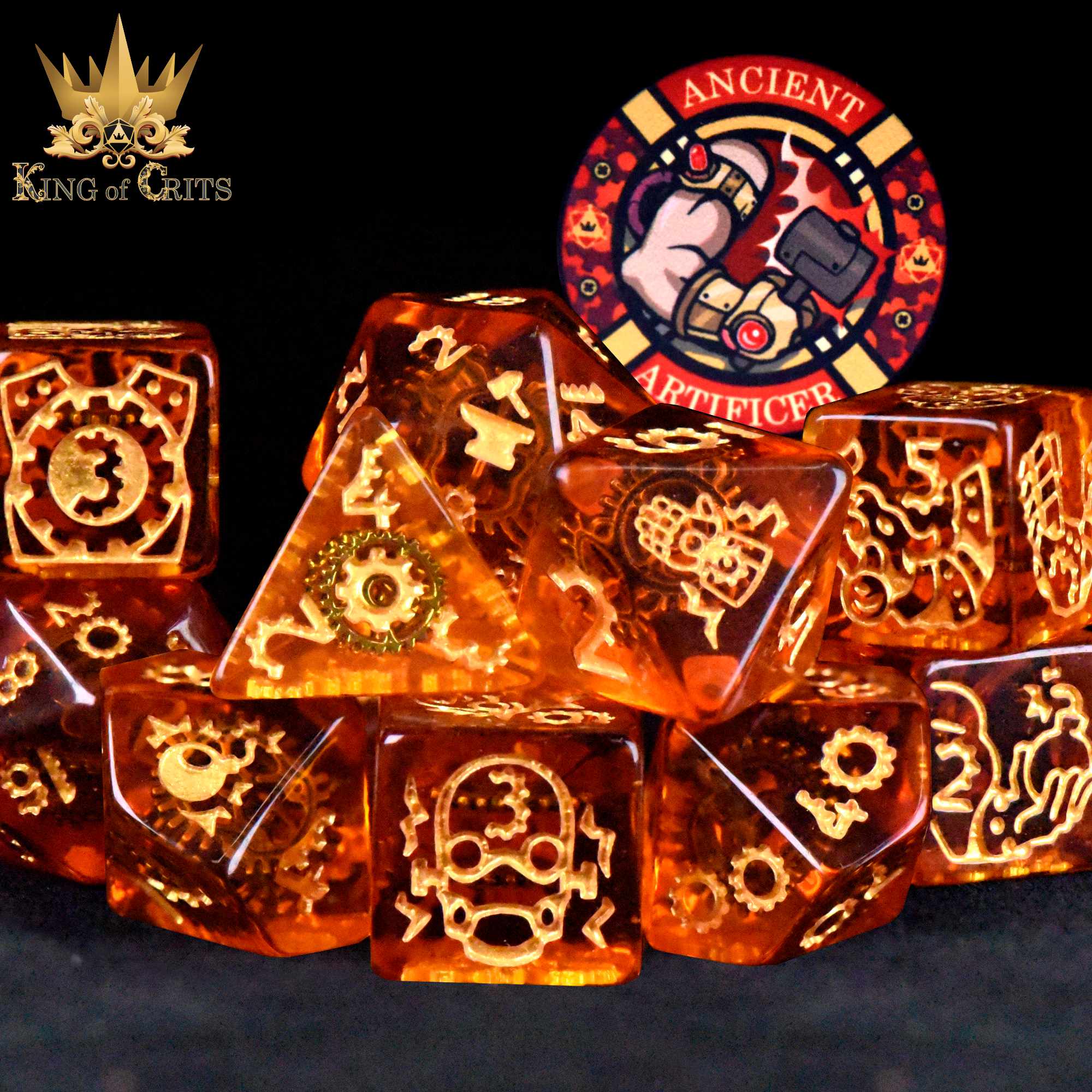 Ancient Artificer 11 Dice Set