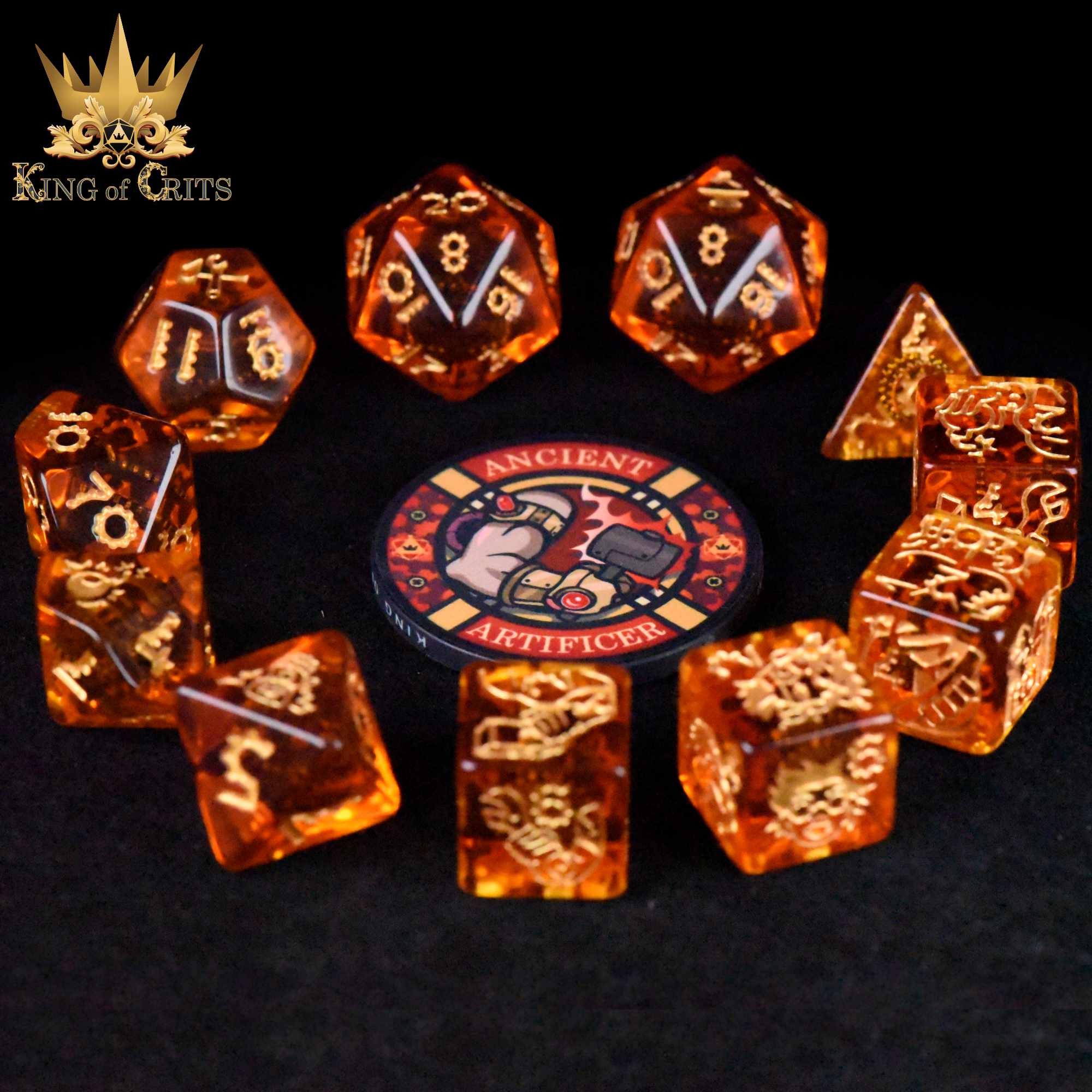 Ancient Artificer 11 Dice Set