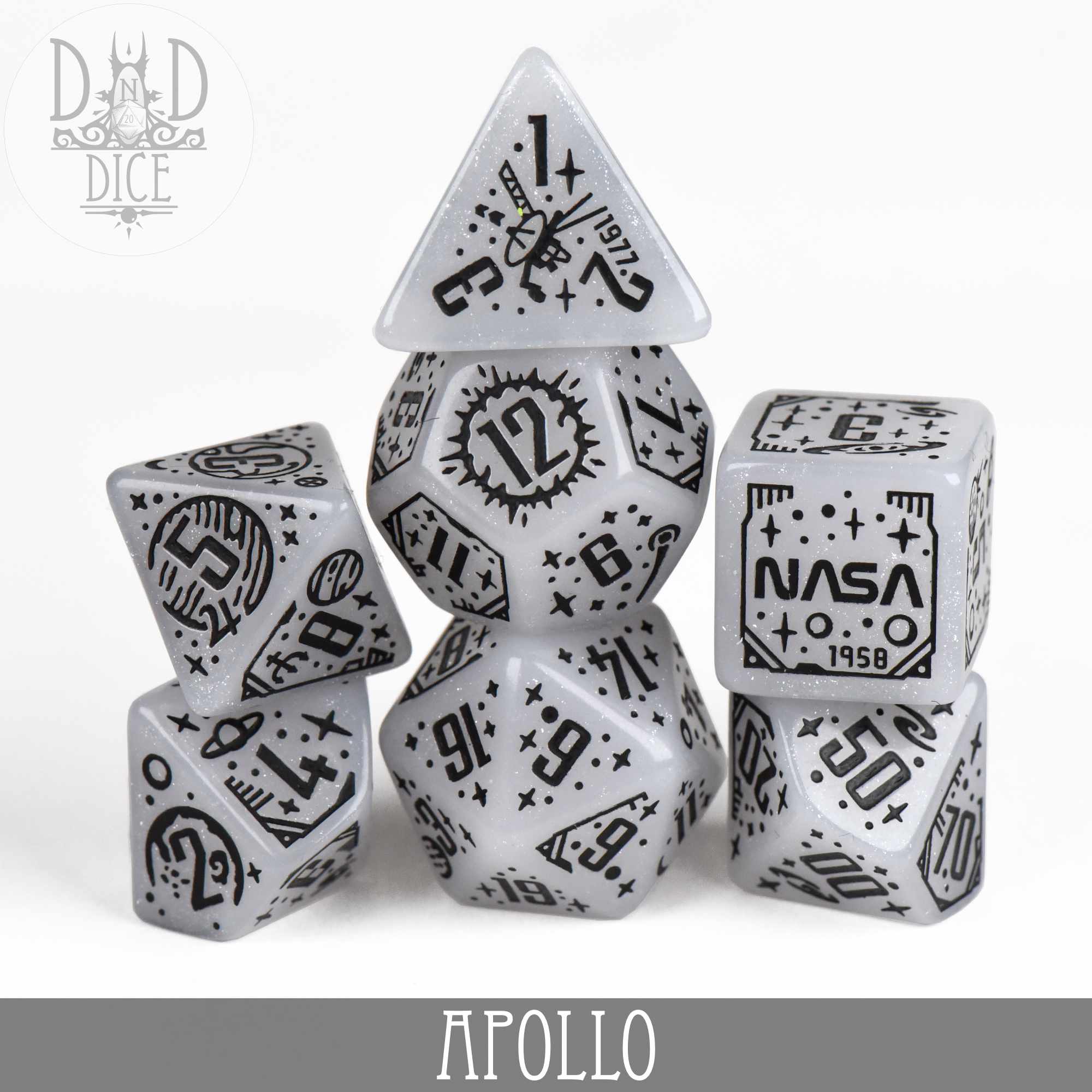 Space Dice Set: Apollo