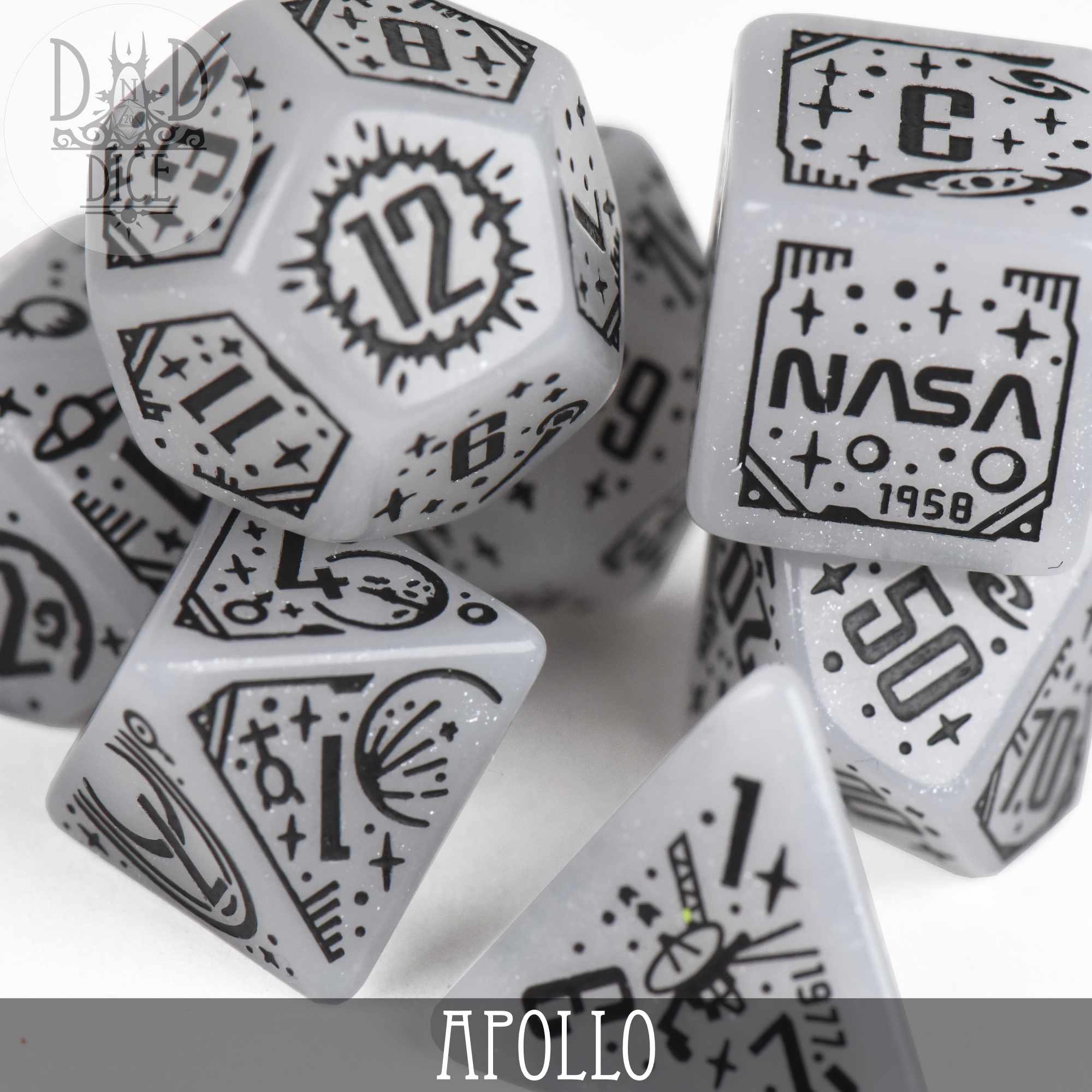 Space Dice Set: Apollo