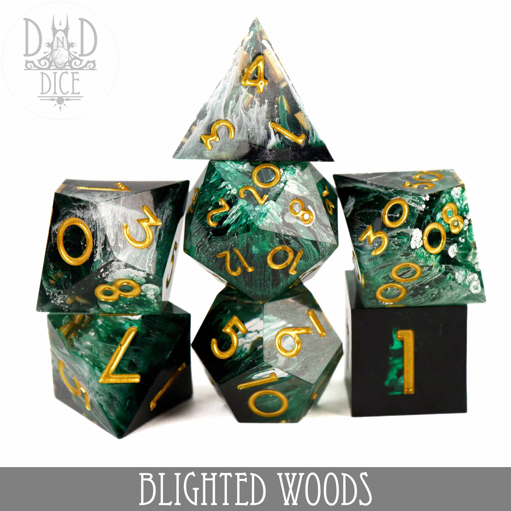 Blighted Woods Handmade Dice Set