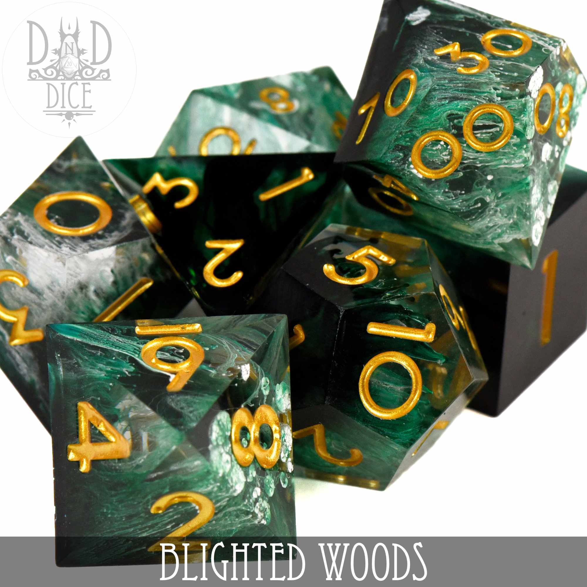 Blighted Woods Handmade Dice Set