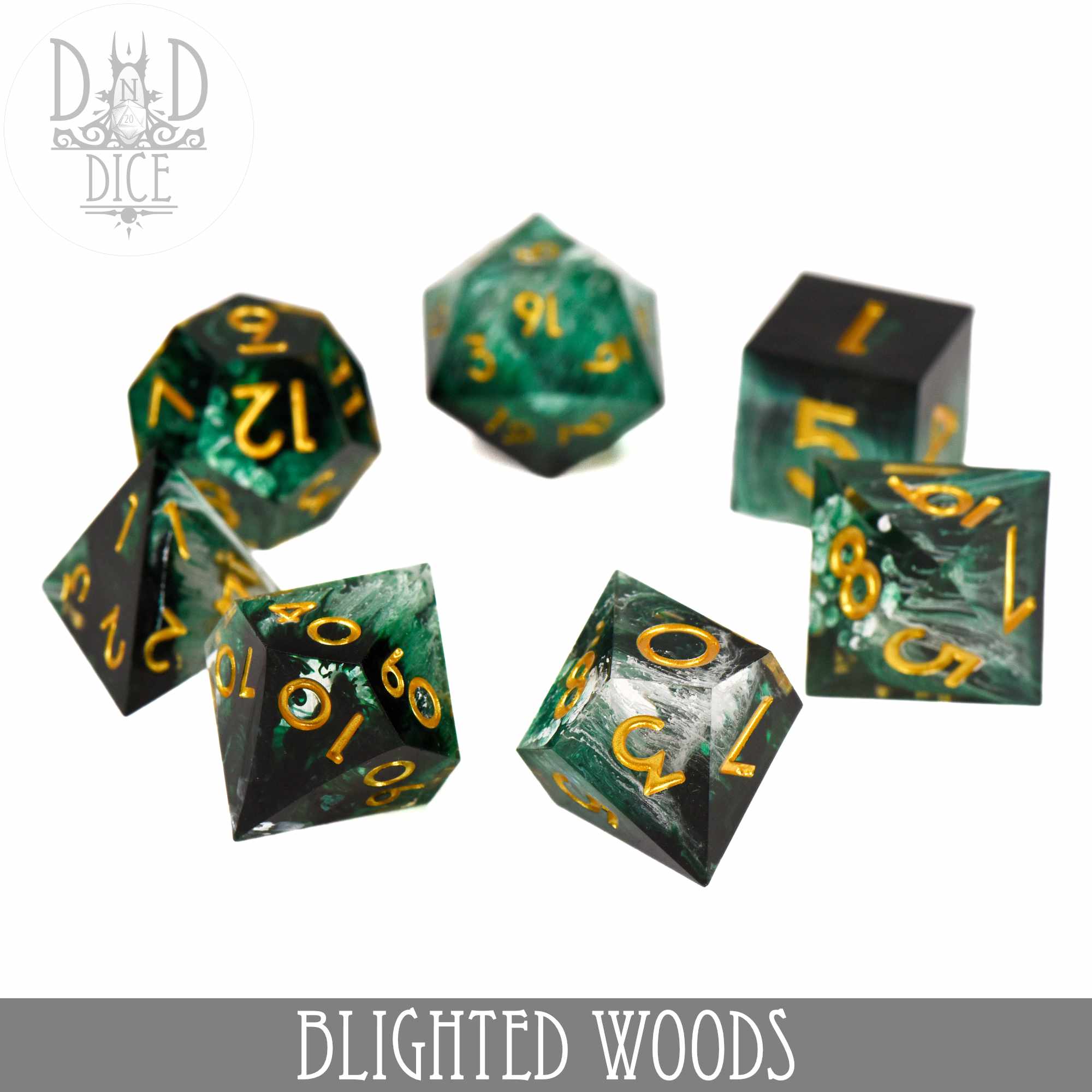 Blighted Woods Handmade Dice Set