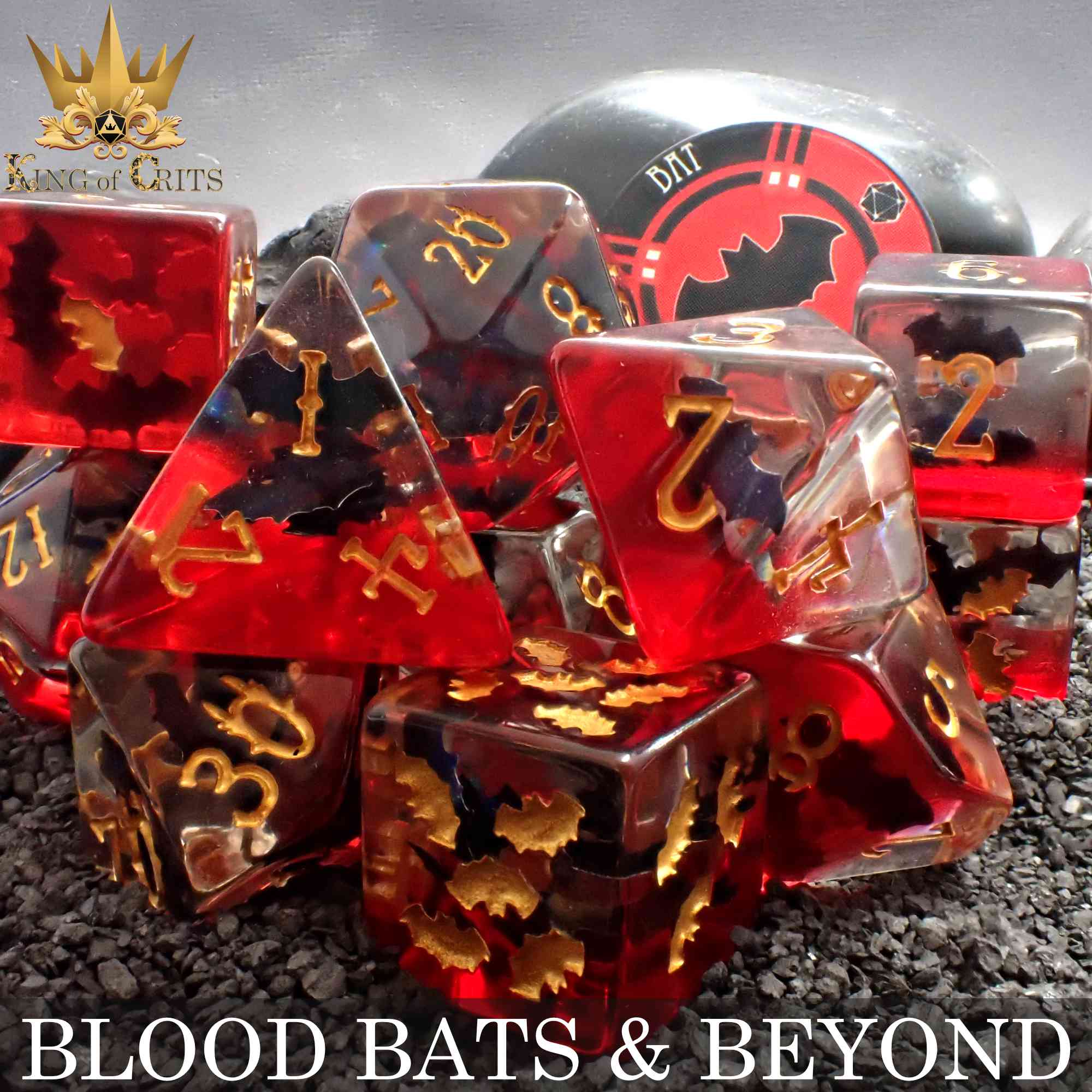 Blood Bats & Beyond 11 Dice Set