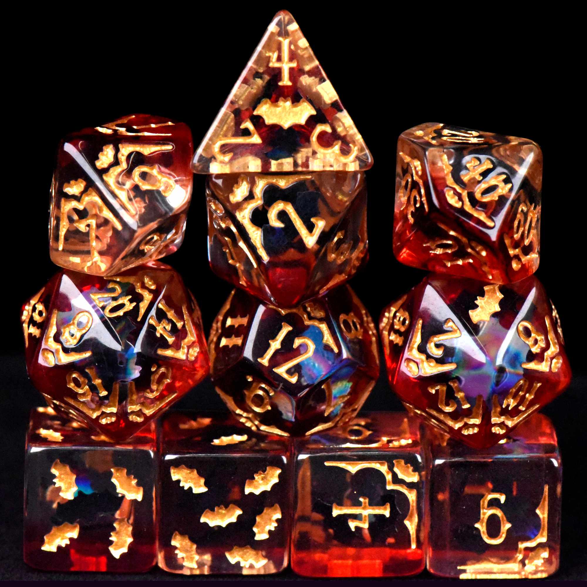 Blood Bats & Beyond 11 Dice Set
