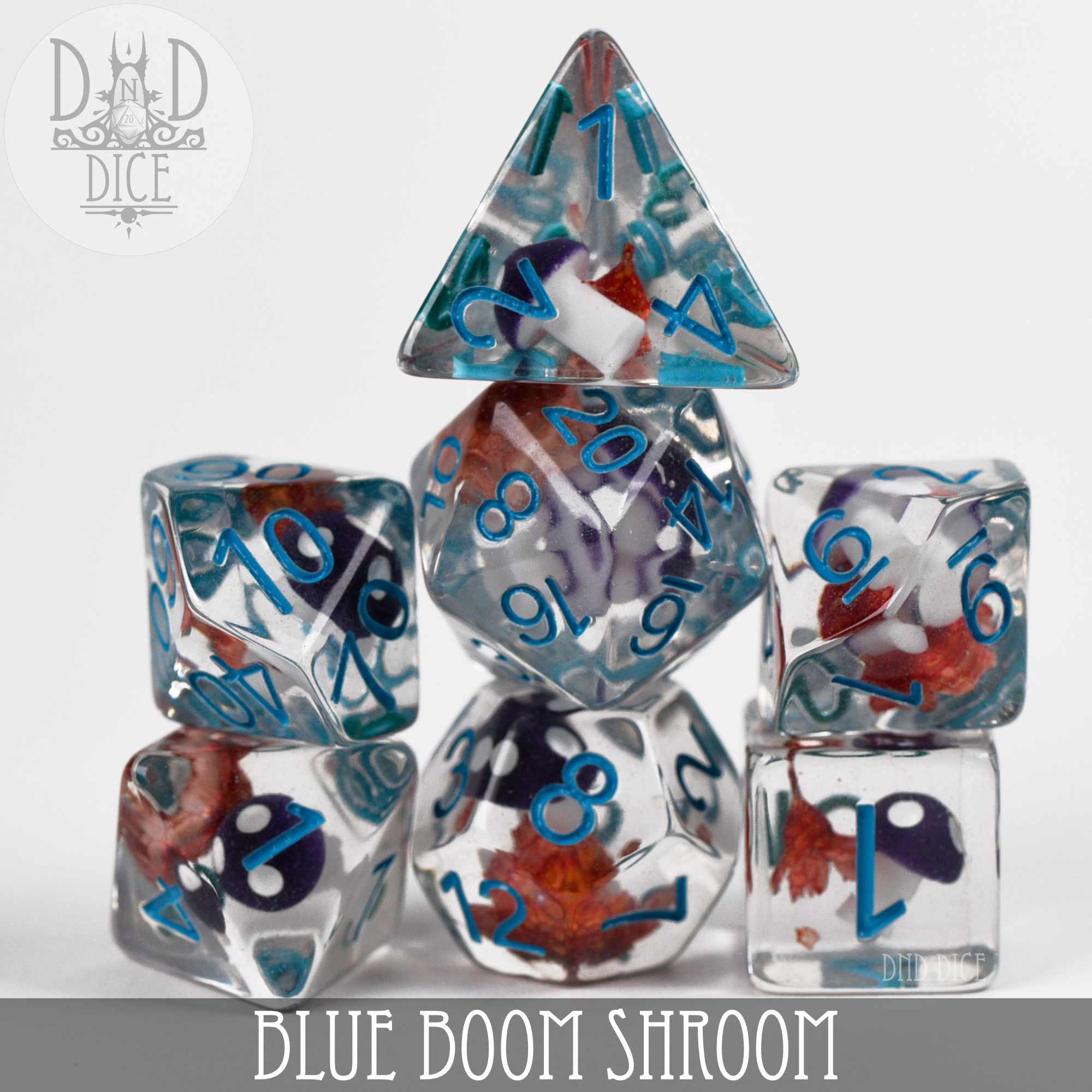 Blue Boom Shroom Dice Set