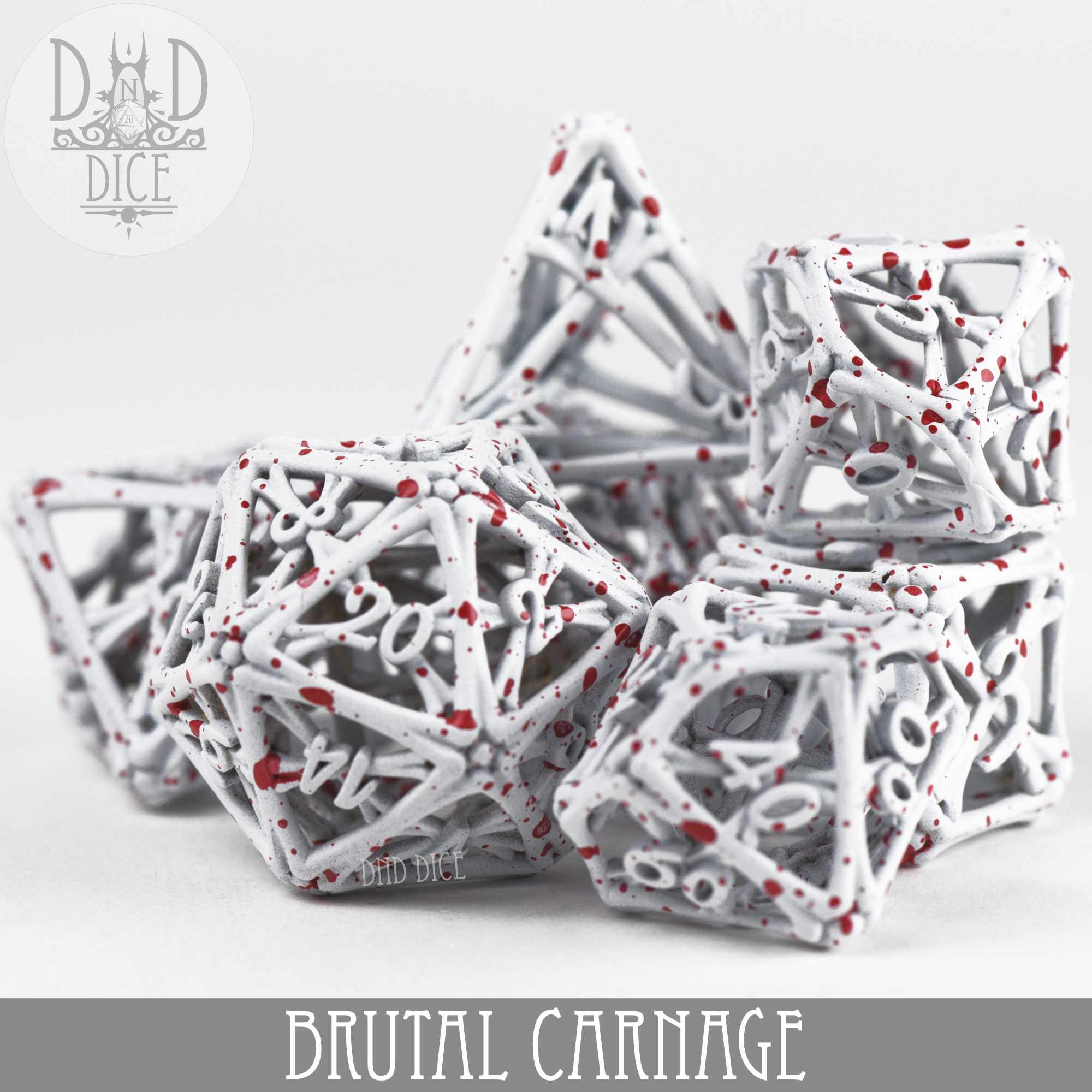 Brutal Carnage Metal Dice Set (Gift Box)