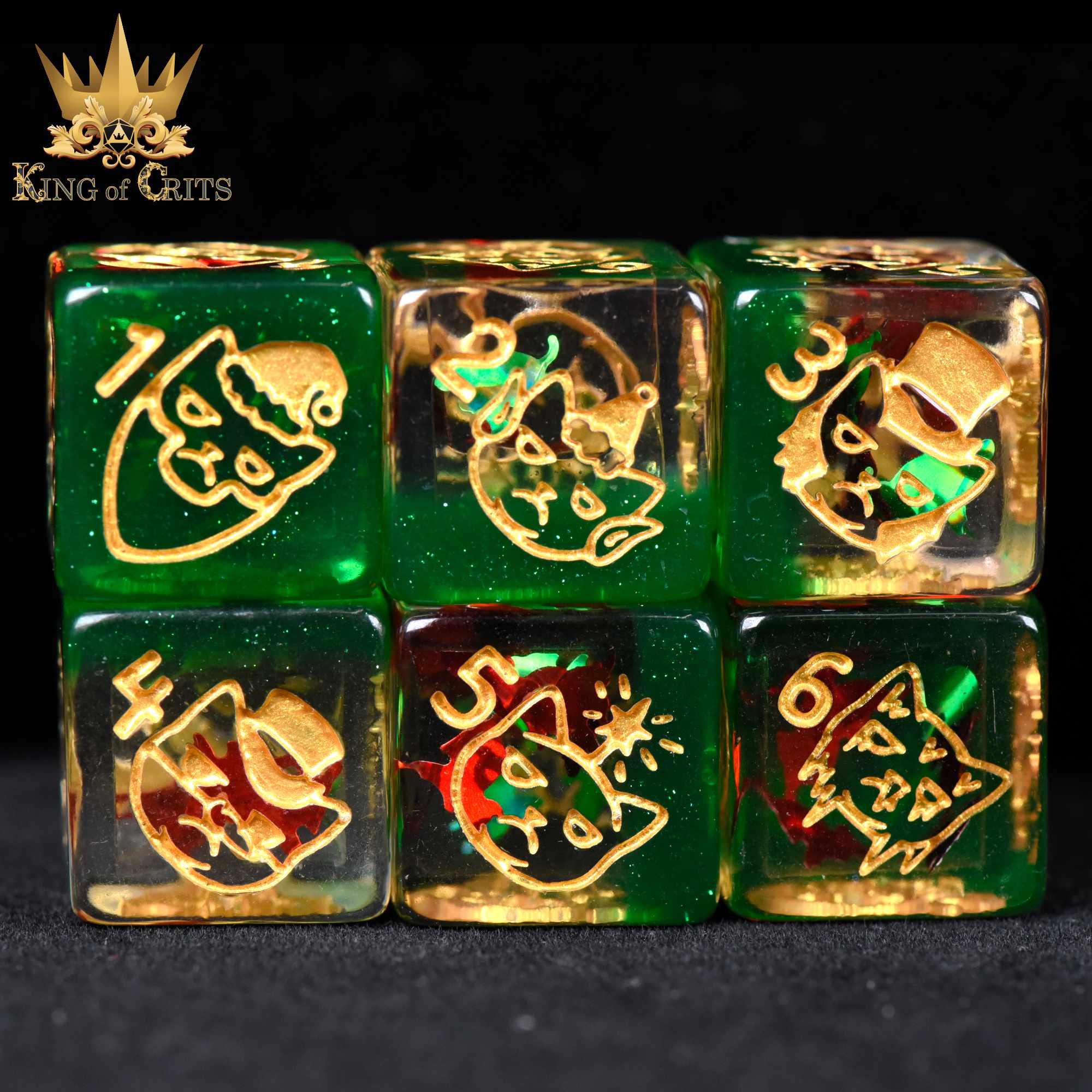 Merry Cat-Mas 11 Dice Set