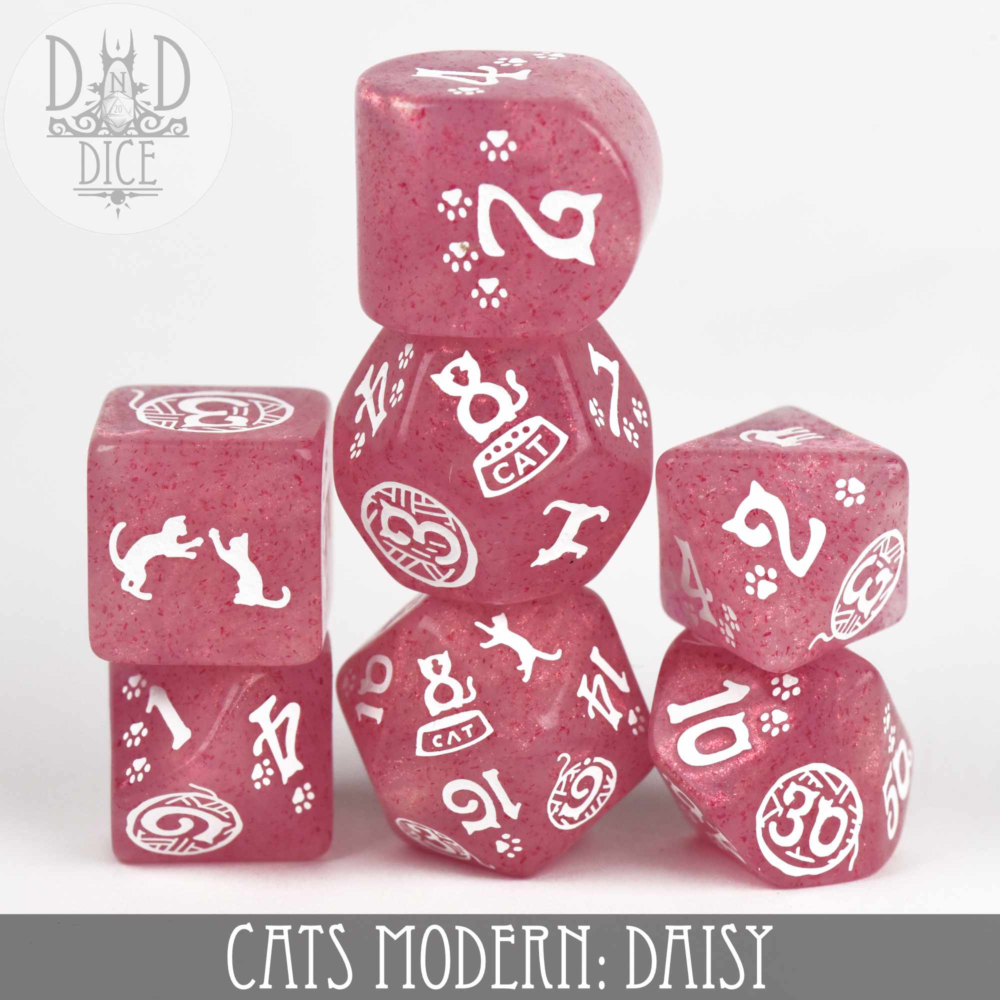 Cats Modern: Daisy Dice Set