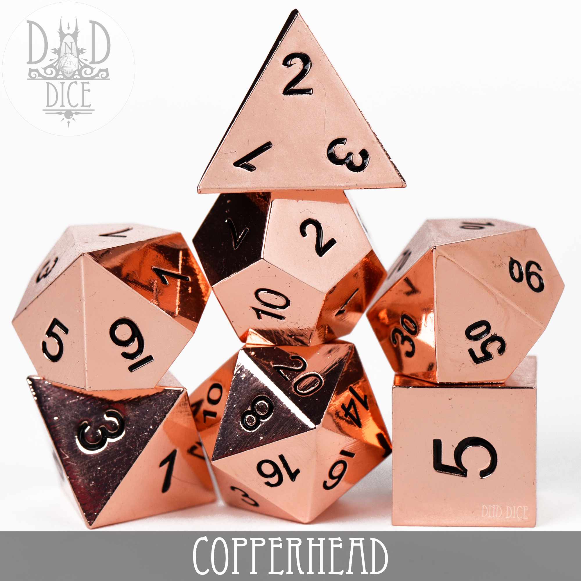 Copperhead Metal Dice Set