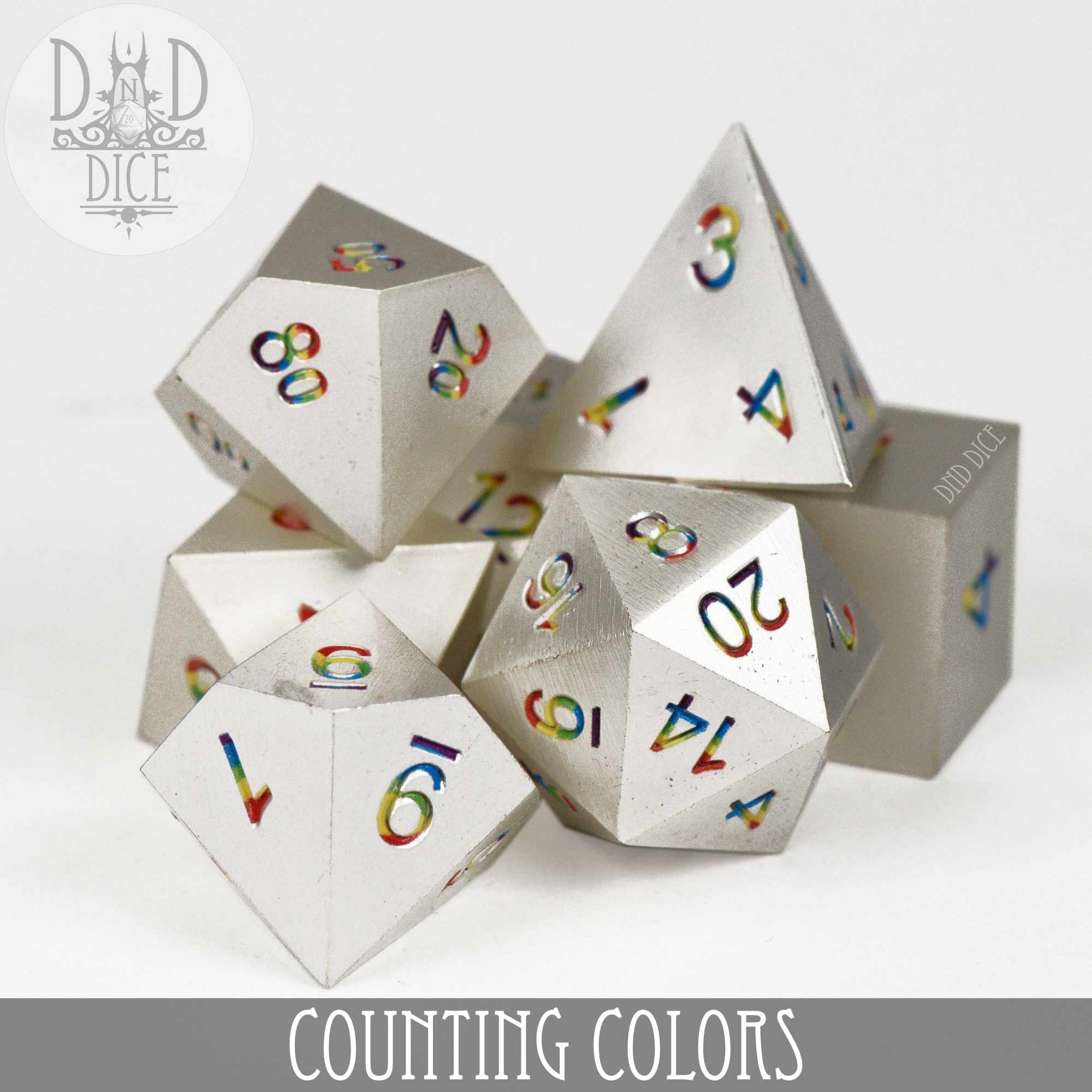 Counting Colors Metal Dice Set