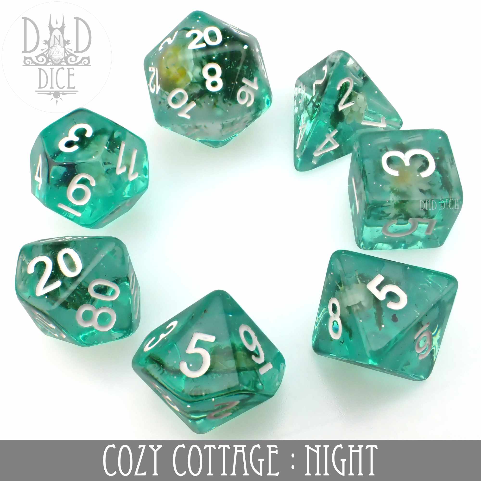 Cozy Cottage Night Dice Set