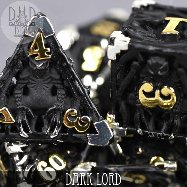 Dark Lord Hollow Metal Dice Set (Gift Box)