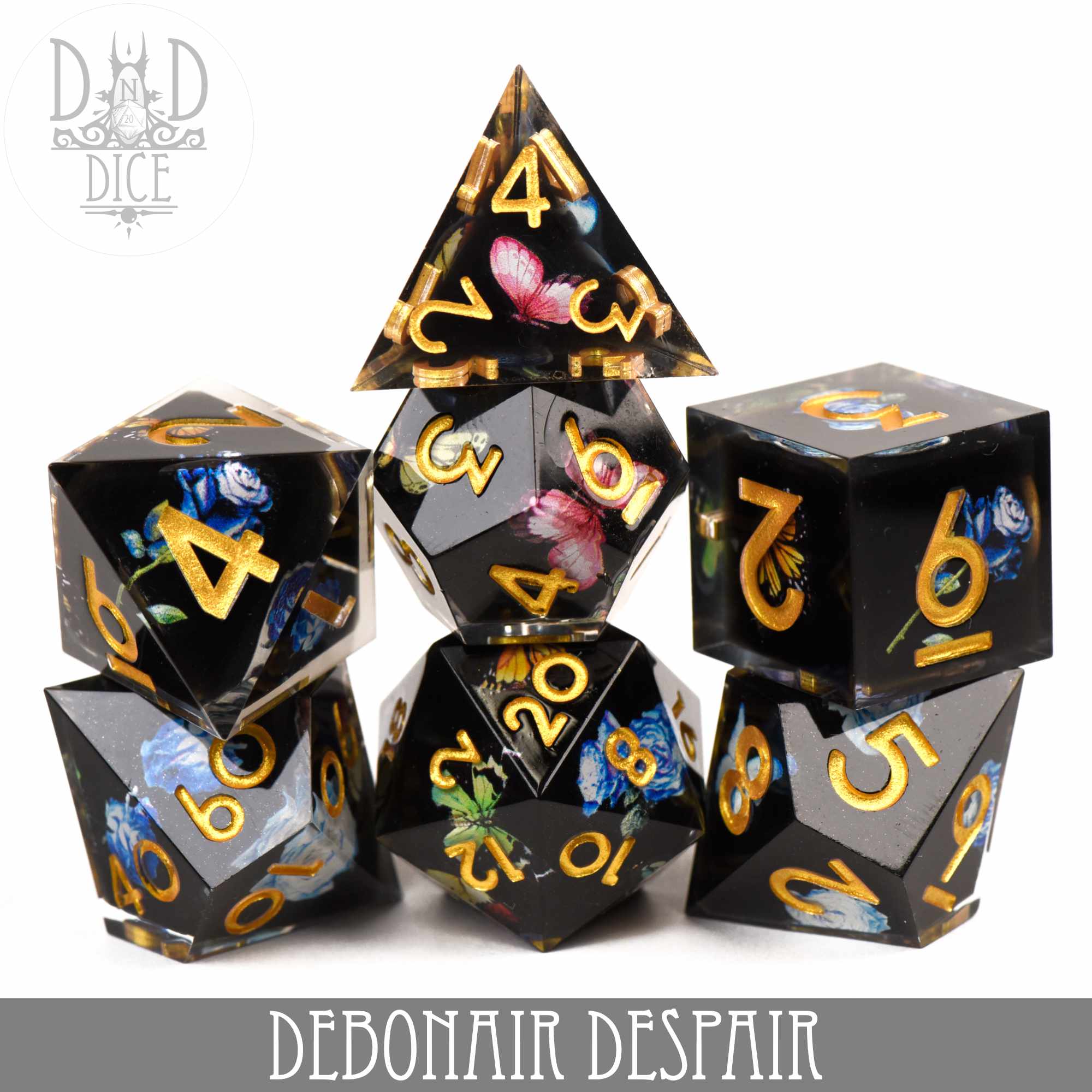 Debonair Despair Handmade Dice Set