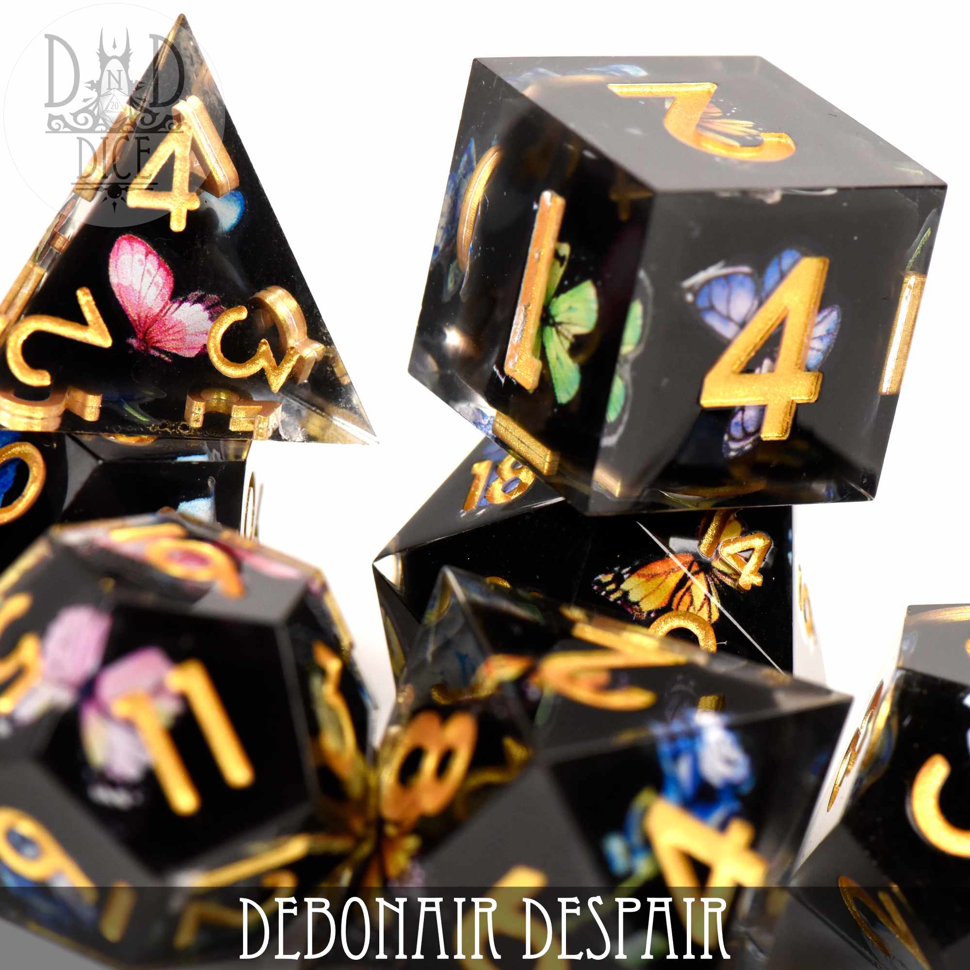 Debonair Despair Handmade Dice Set