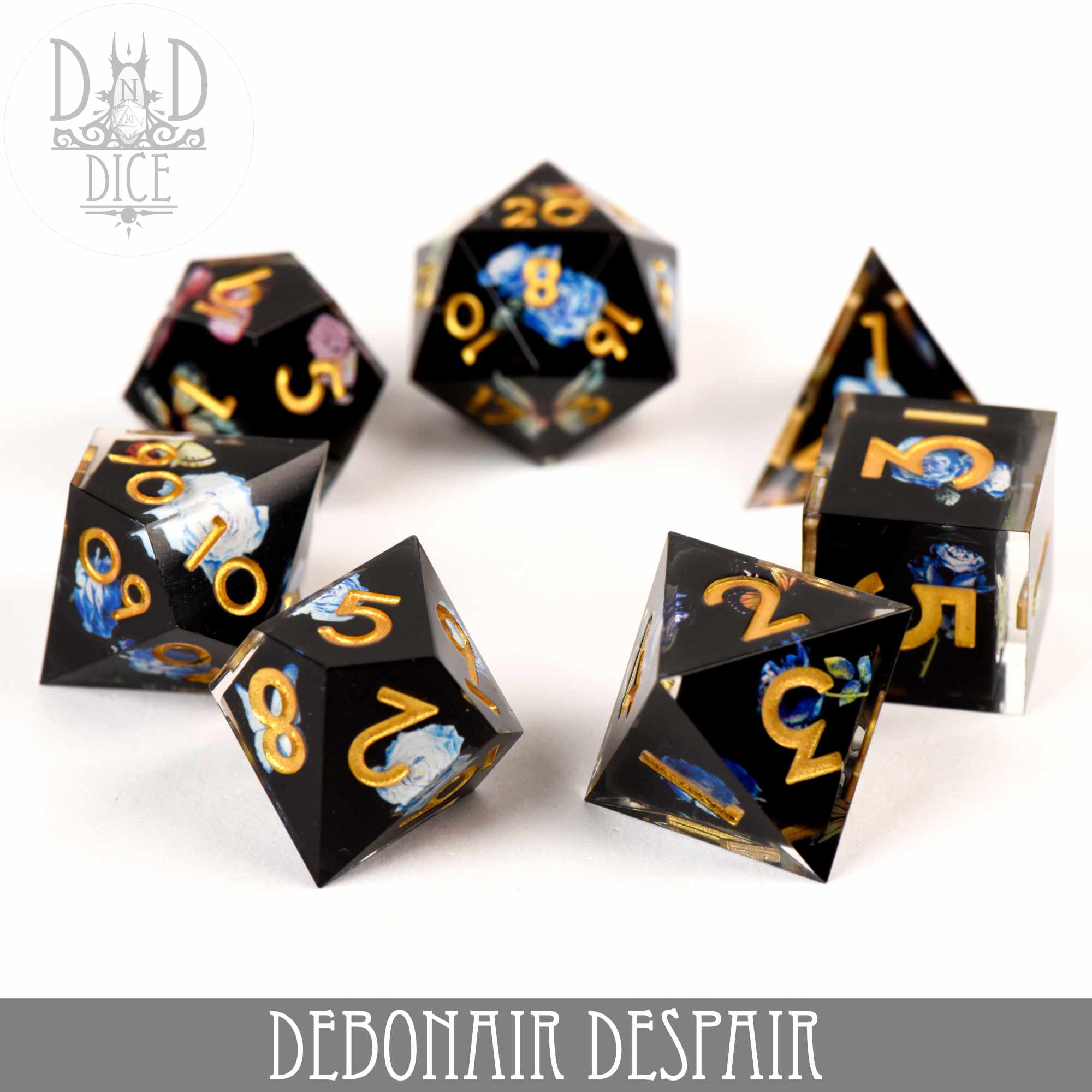 Debonair Despair Handmade Dice Set