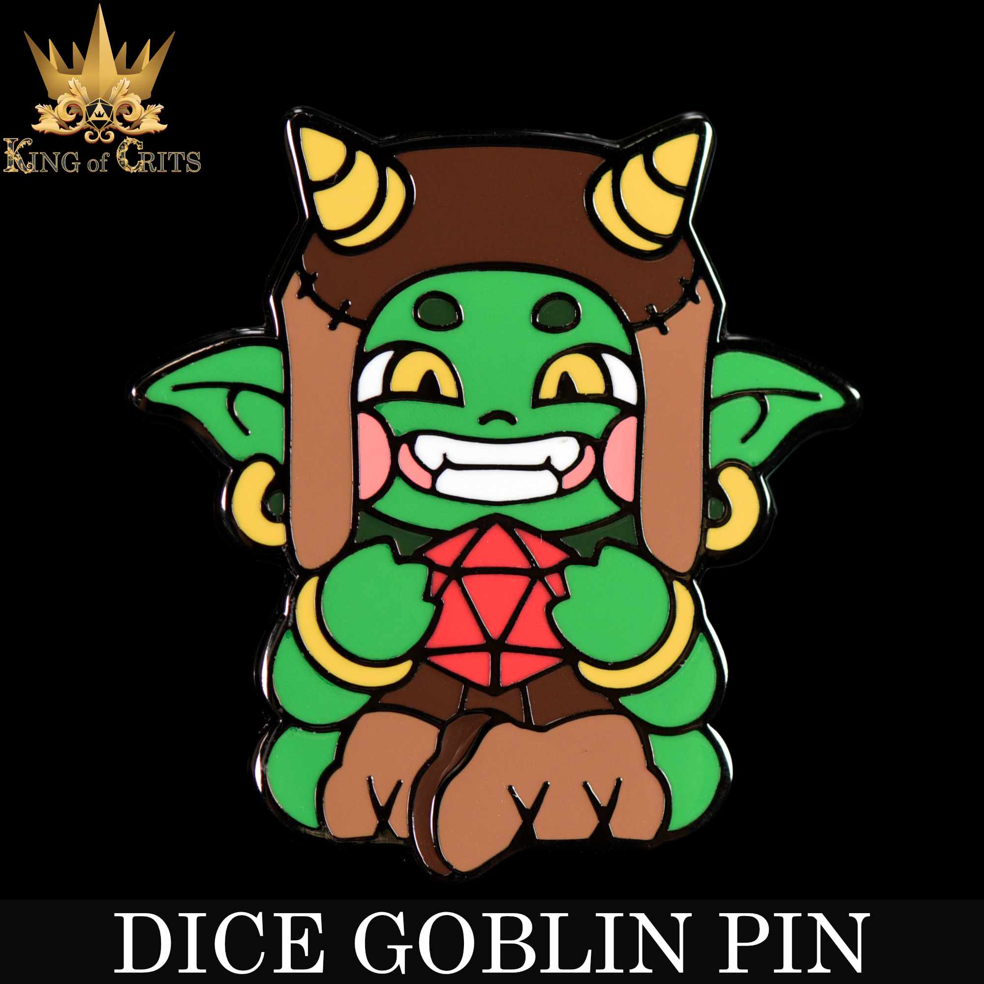 Dice Goblin Enamel Pin