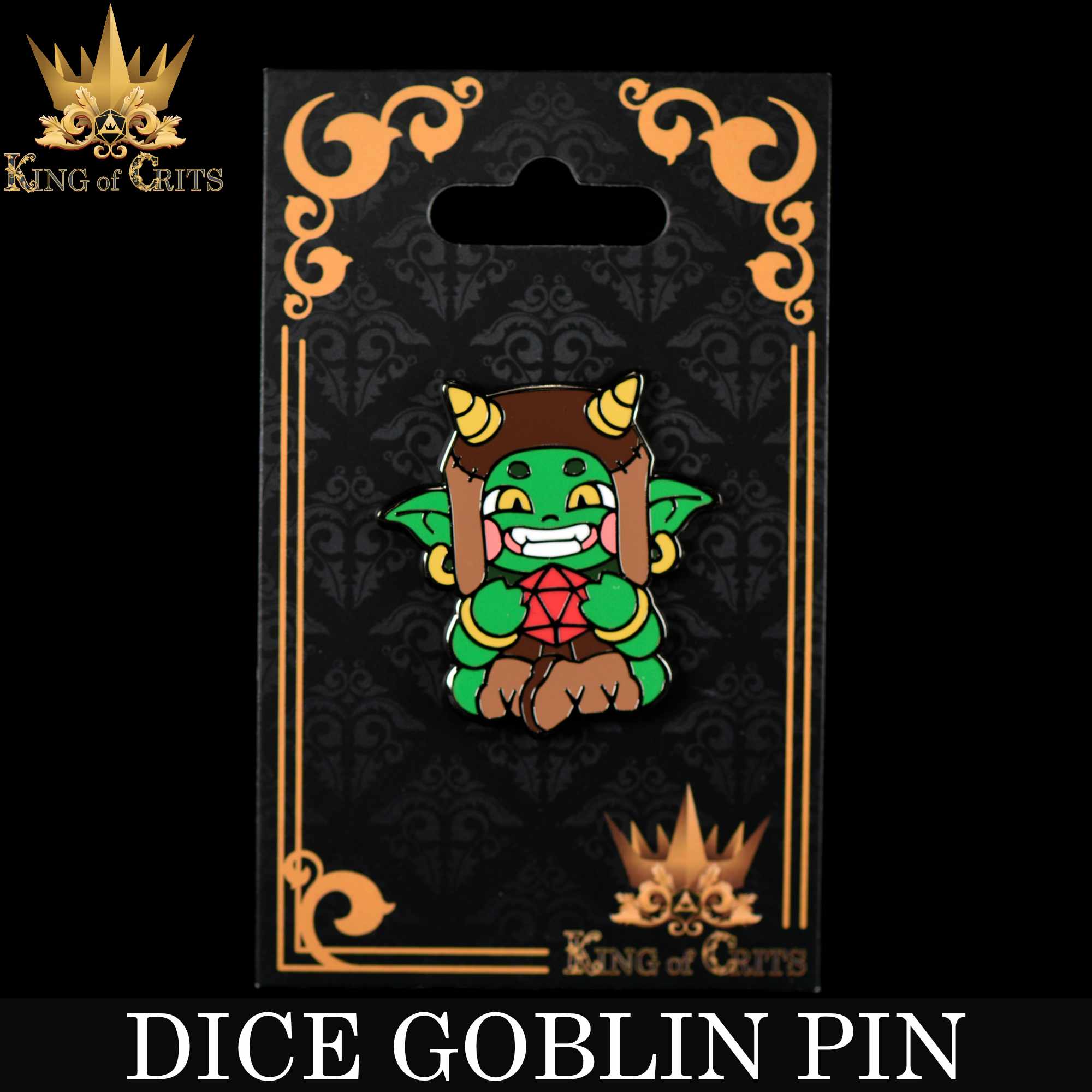 Dice Goblin Enamel Pin