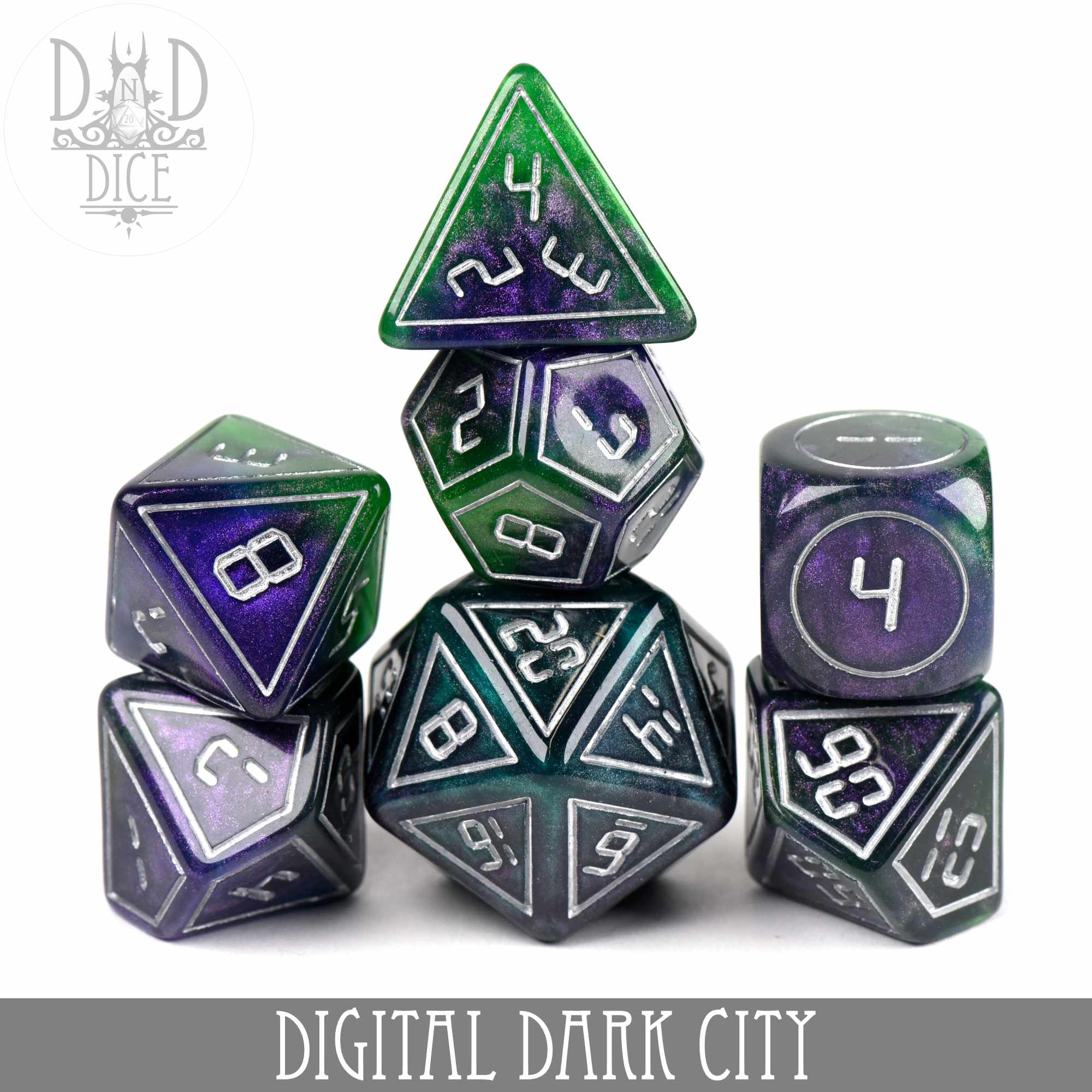 Digital Dark City Dice Set