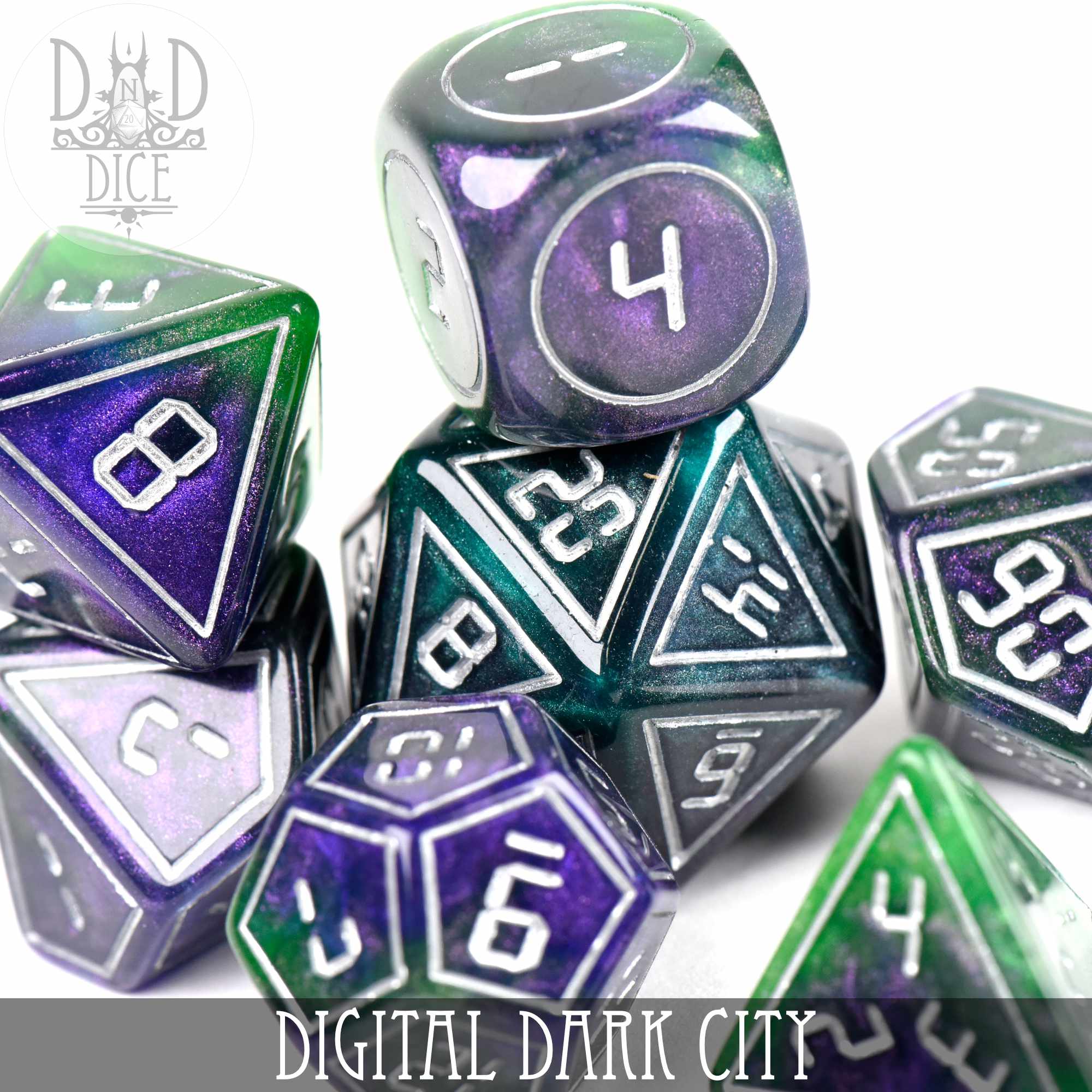 Digital Dark City Dice Set